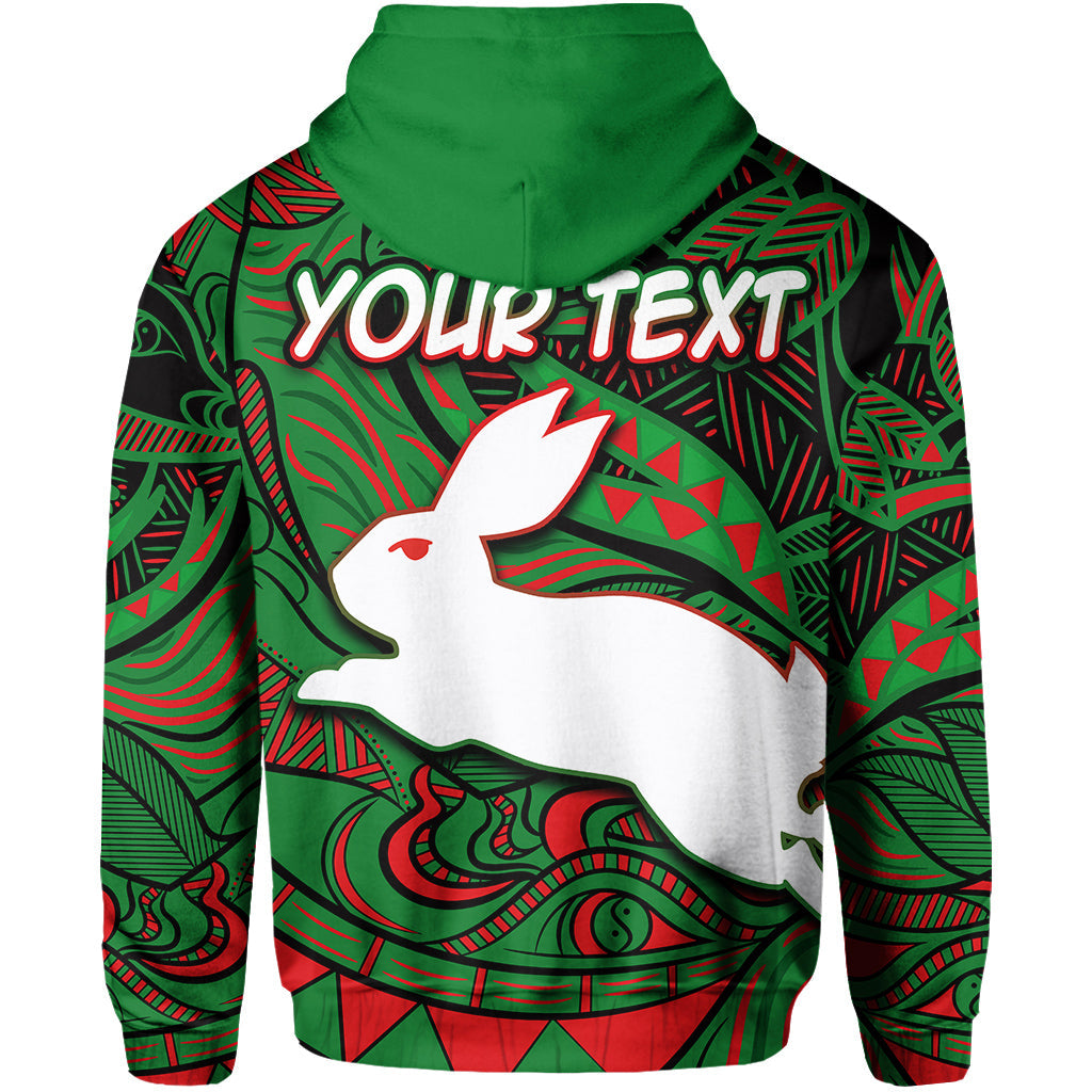 (Custom Personalised) South Sydney Rabbitohs Hoodie KID Tribal Style - Vibe Hoodie Shop