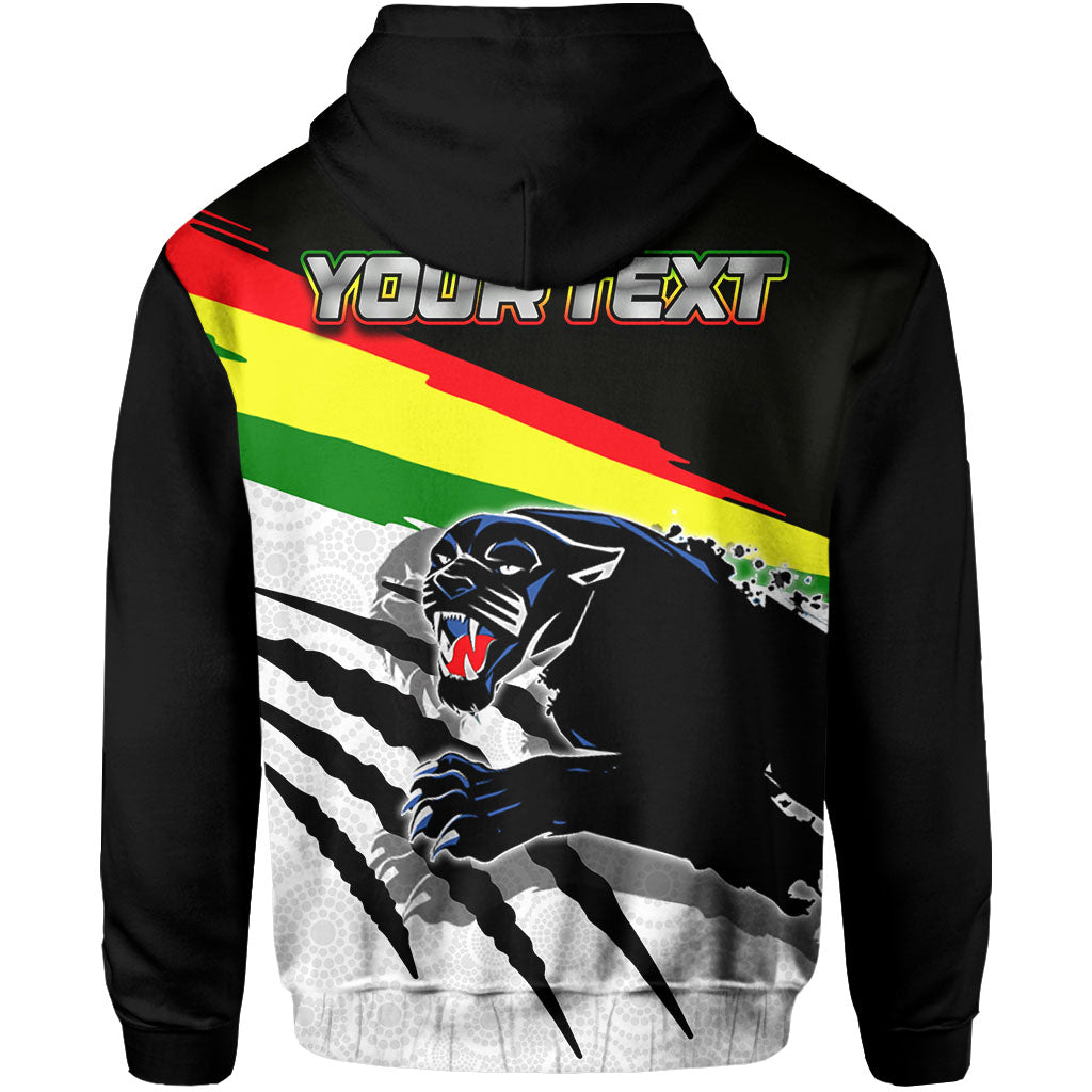 (Custom Personalised) Panthers Zip Hoodie Aboriginal Dot Patterns LT6 - Vibe Hoodie Shop