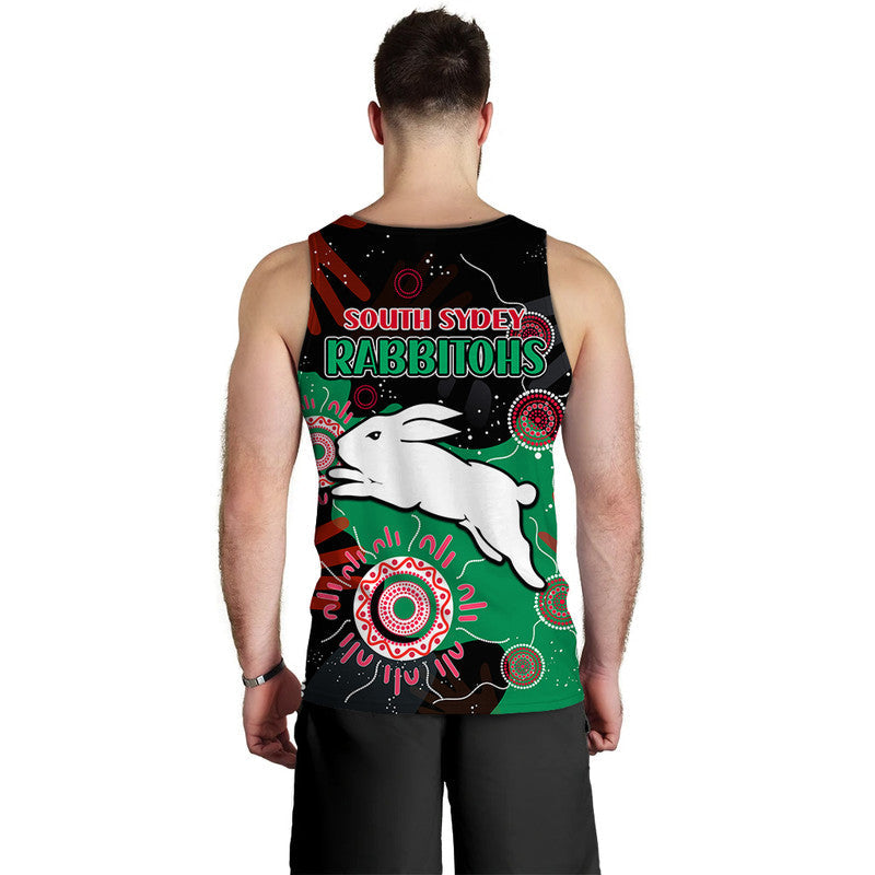 Rabbitohs Rugby NAIDOC 2023 Men Tank Top Torres Strait Aboriginal - Vibe Hoodie Shop