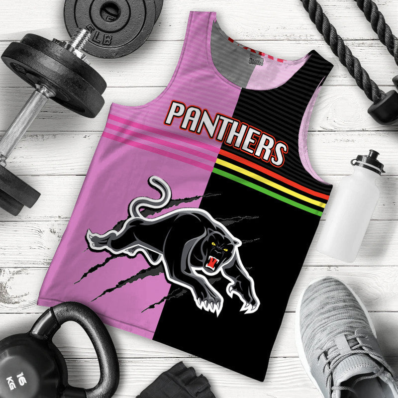 (Custom Personalised) Panthers Rugby Men Tank Top Mix Color Jersey - Vibe Hoodie Shop