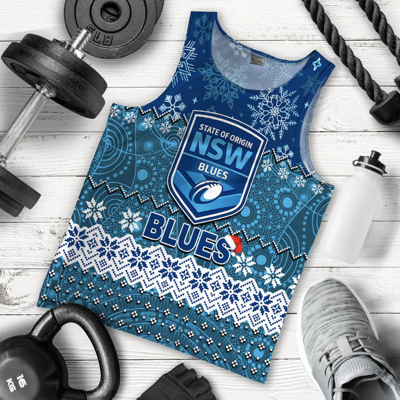 NSW Blues Chritmas 2022 Men Tank Top Rugby - Vibe Hoodie Shop