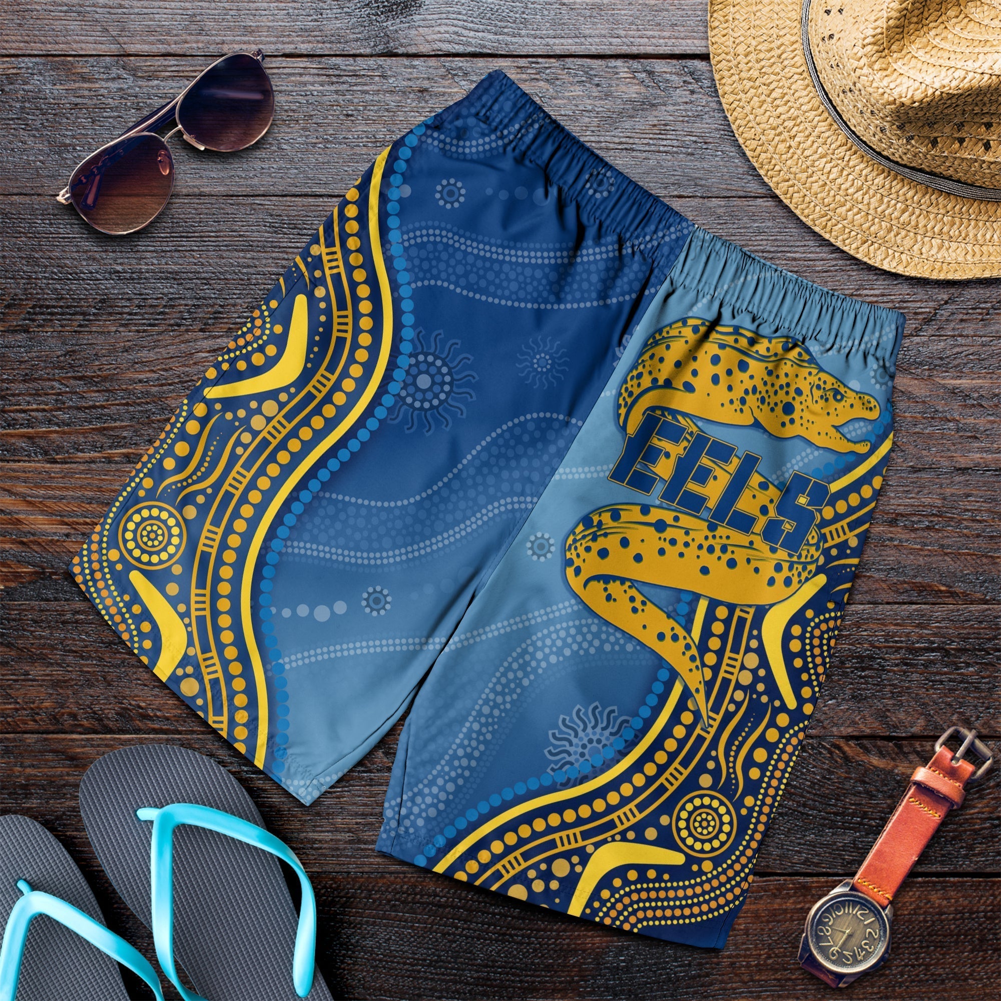 Parramatta Rugby Eels Men Shorts Aboriginal Simple Style - Vibe Hoodie Shop