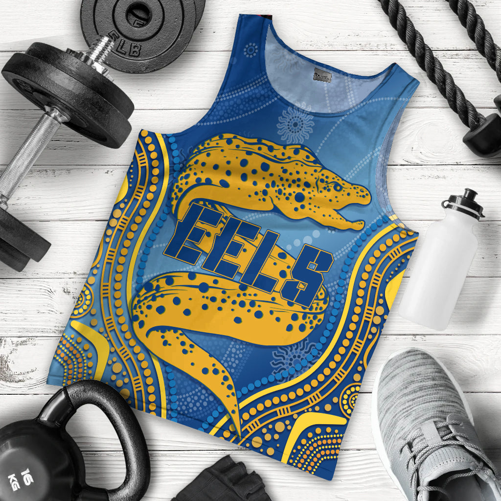 Personalised Parramatta Rugby Eels Men Tank Top Aboriginal Simple Style - Vibe Hoodie Shop