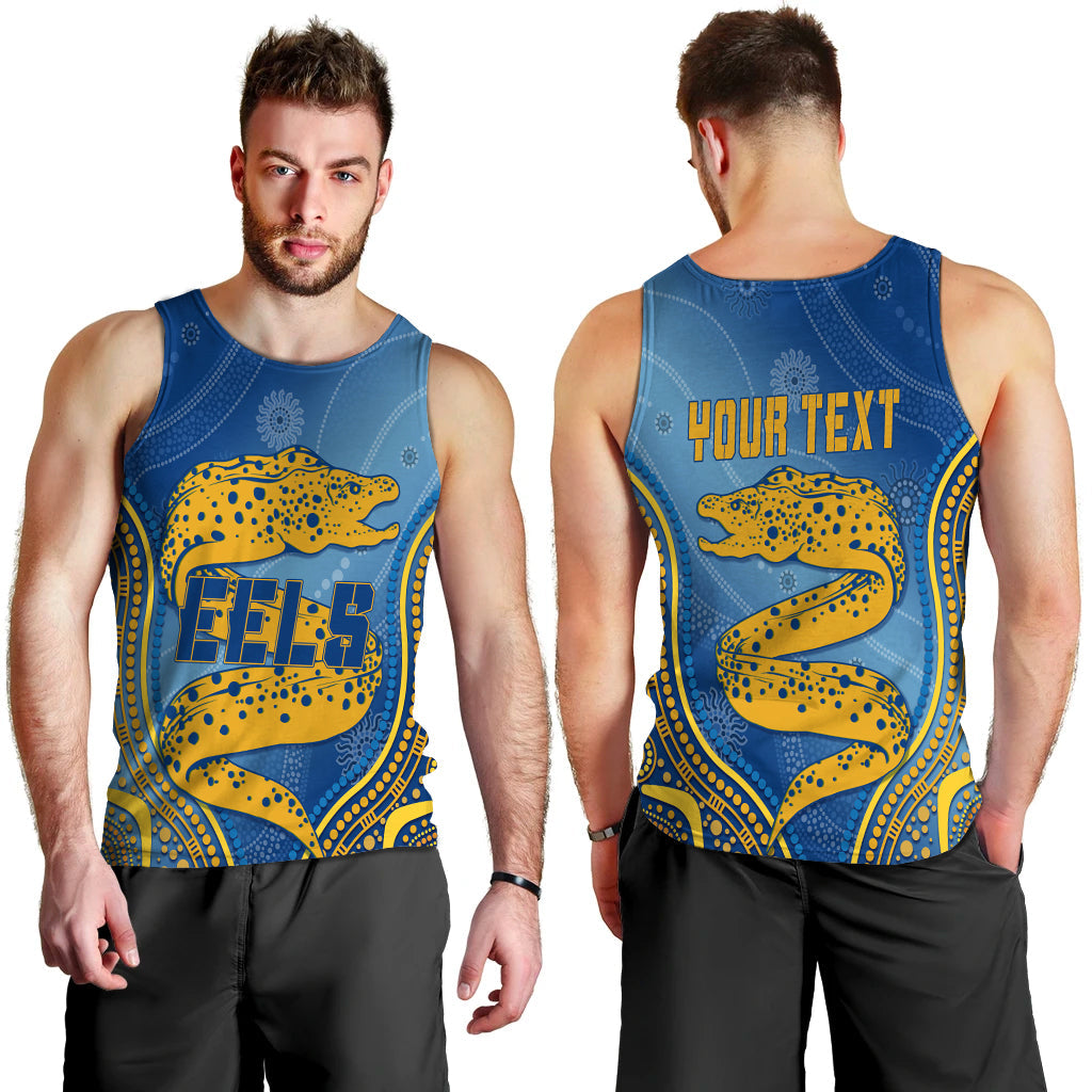 Personalised Parramatta Rugby Eels Men Tank Top Aboriginal Simple Style - Vibe Hoodie Shop