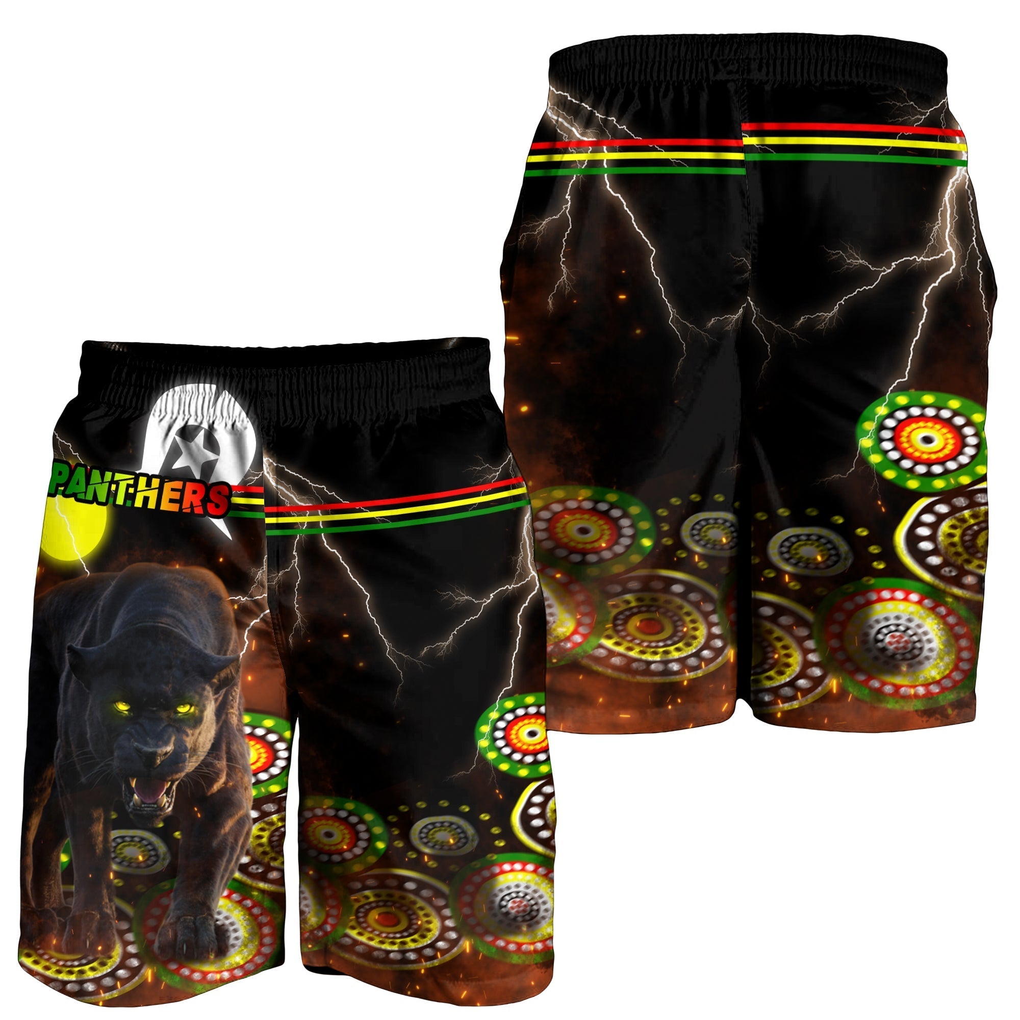 (Custom Personalised) Panthers NAIDOC Week All Over Print Men's Shorts Special Style LT16 - Vibe Hoodie Shop