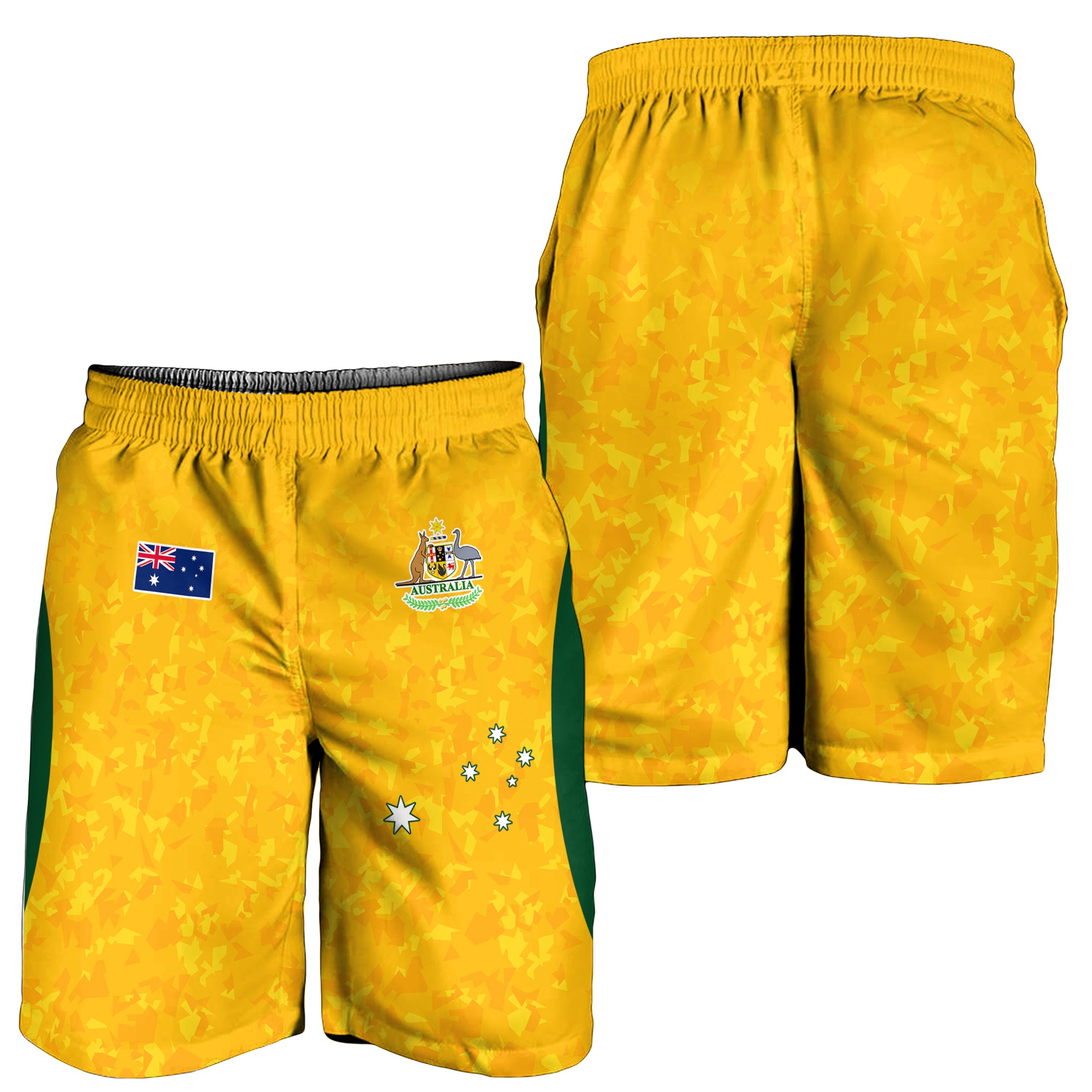 Australia Soccer Men Shorts Socceroos With Kangaroo - Matildas 2023 - Vibe Hoodie Shop