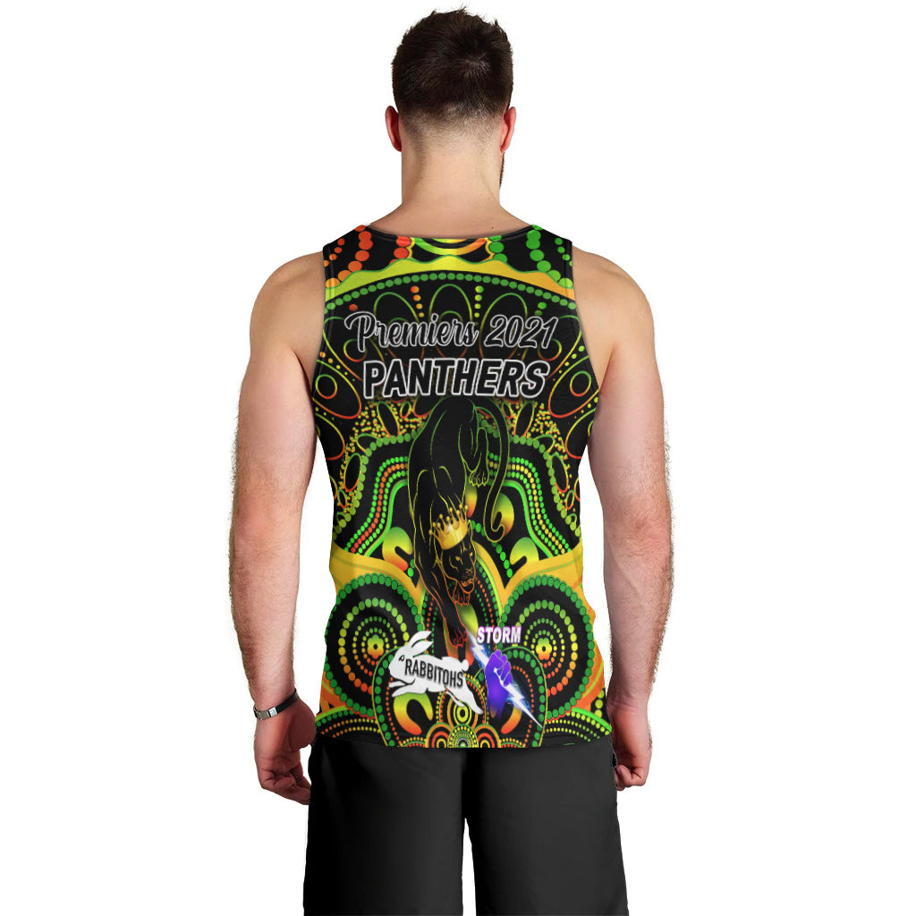 Penrith Panthers Men Tank Top 2021 Indigenous Premiers - The King - Vibe Hoodie Shop