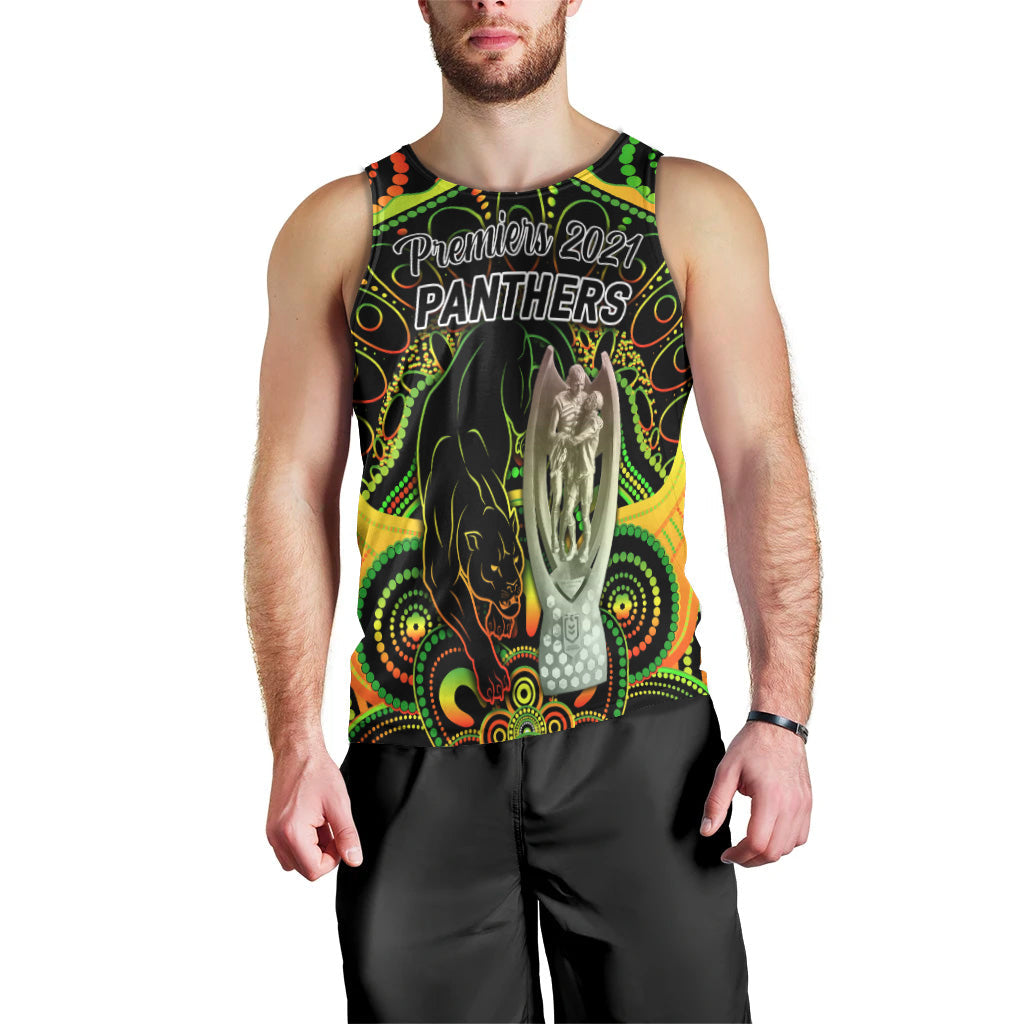 Penrith Panthers Men Tank Top 2021 Indigenous Premiers - Trophy - Vibe Hoodie Shop