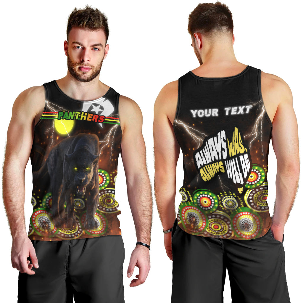 (Custom Personalised) Panthers NAIDOC Week Men Tank Top Special Style LT16 - Vibe Hoodie Shop