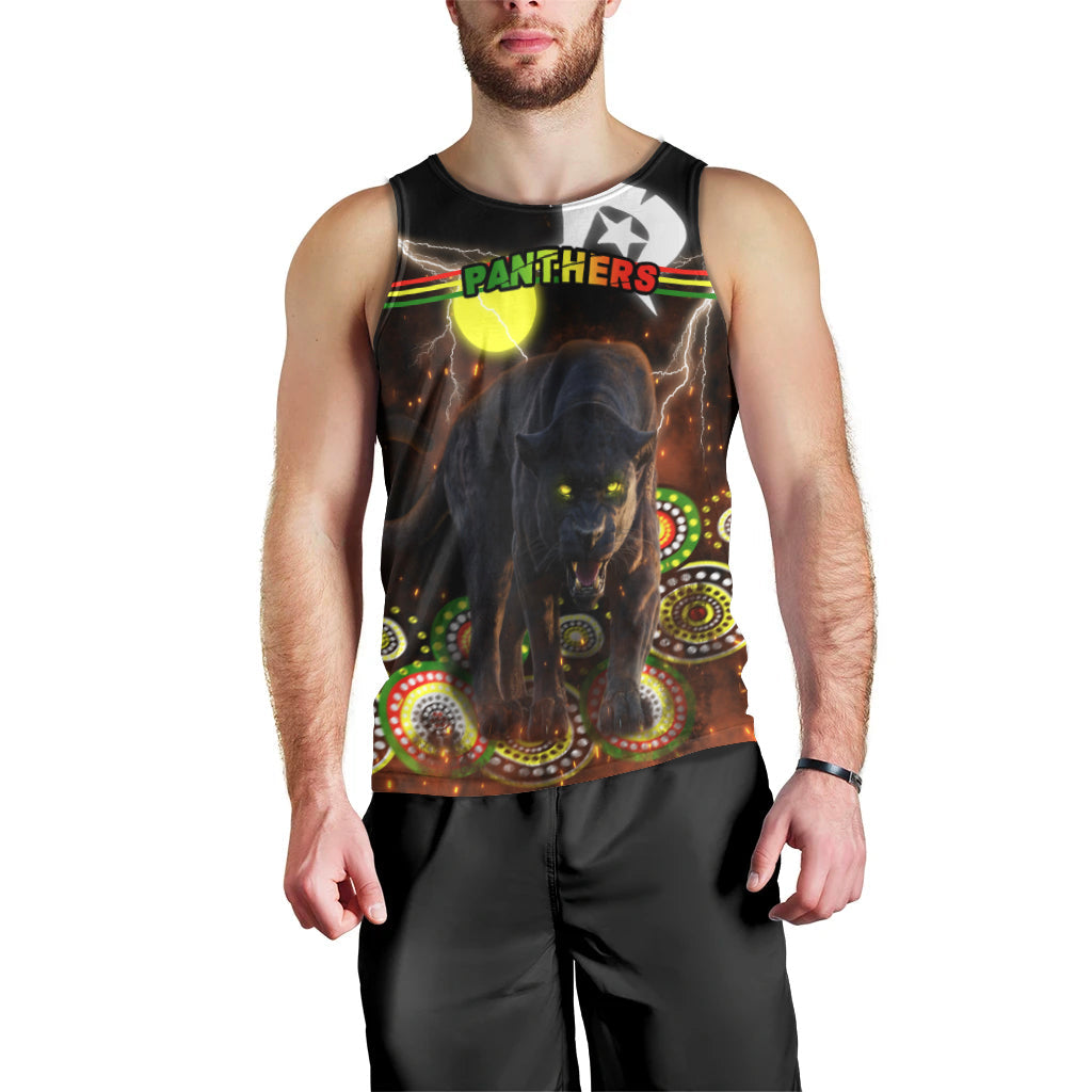 (Custom Personalised) Panthers NAIDOC Week Men Tank Top Special Style LT16 - Vibe Hoodie Shop