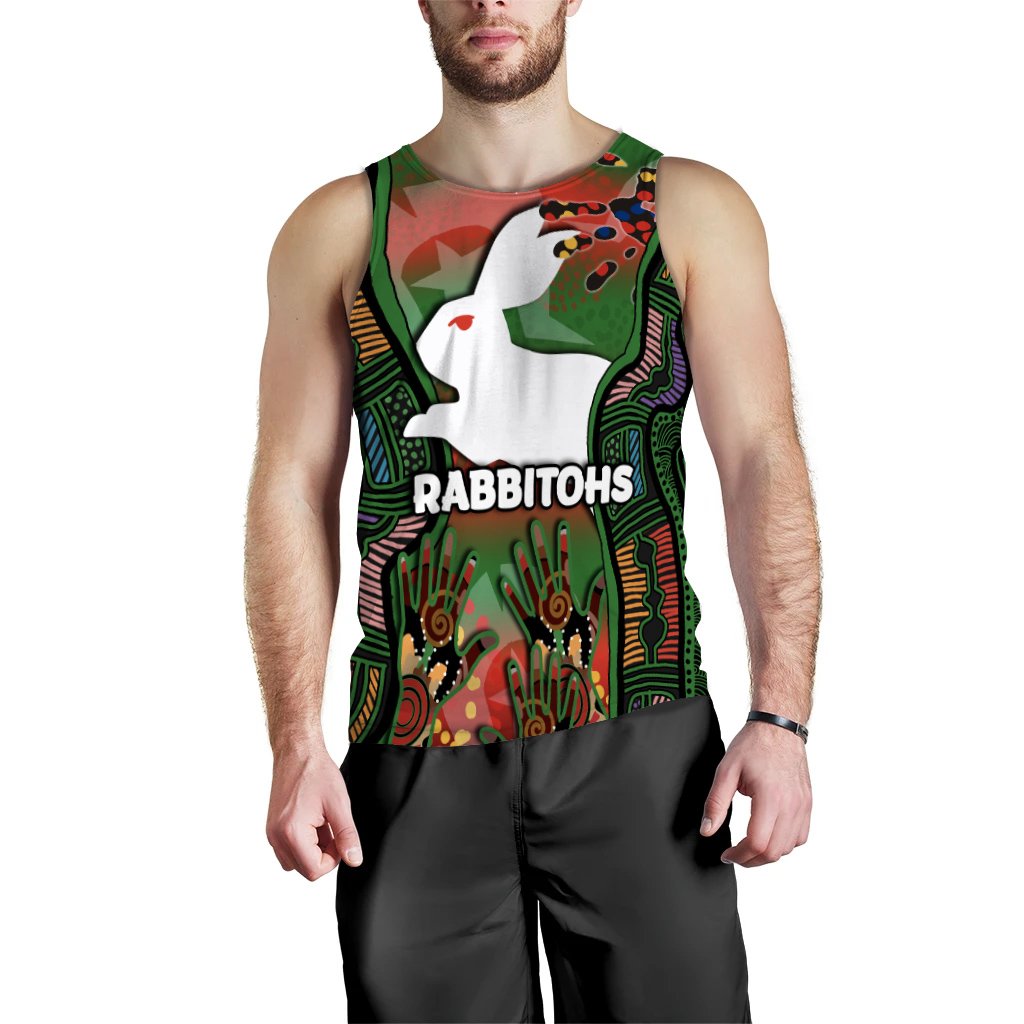 NAIDOC Rabbitohs Men Tank Top Torres Strait Islanders - Vibe Hoodie Shop