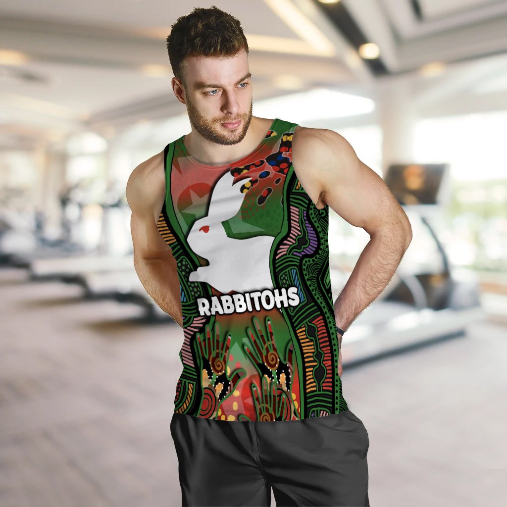 NAIDOC Rabbitohs Men Tank Top Torres Strait Islanders - Vibe Hoodie Shop