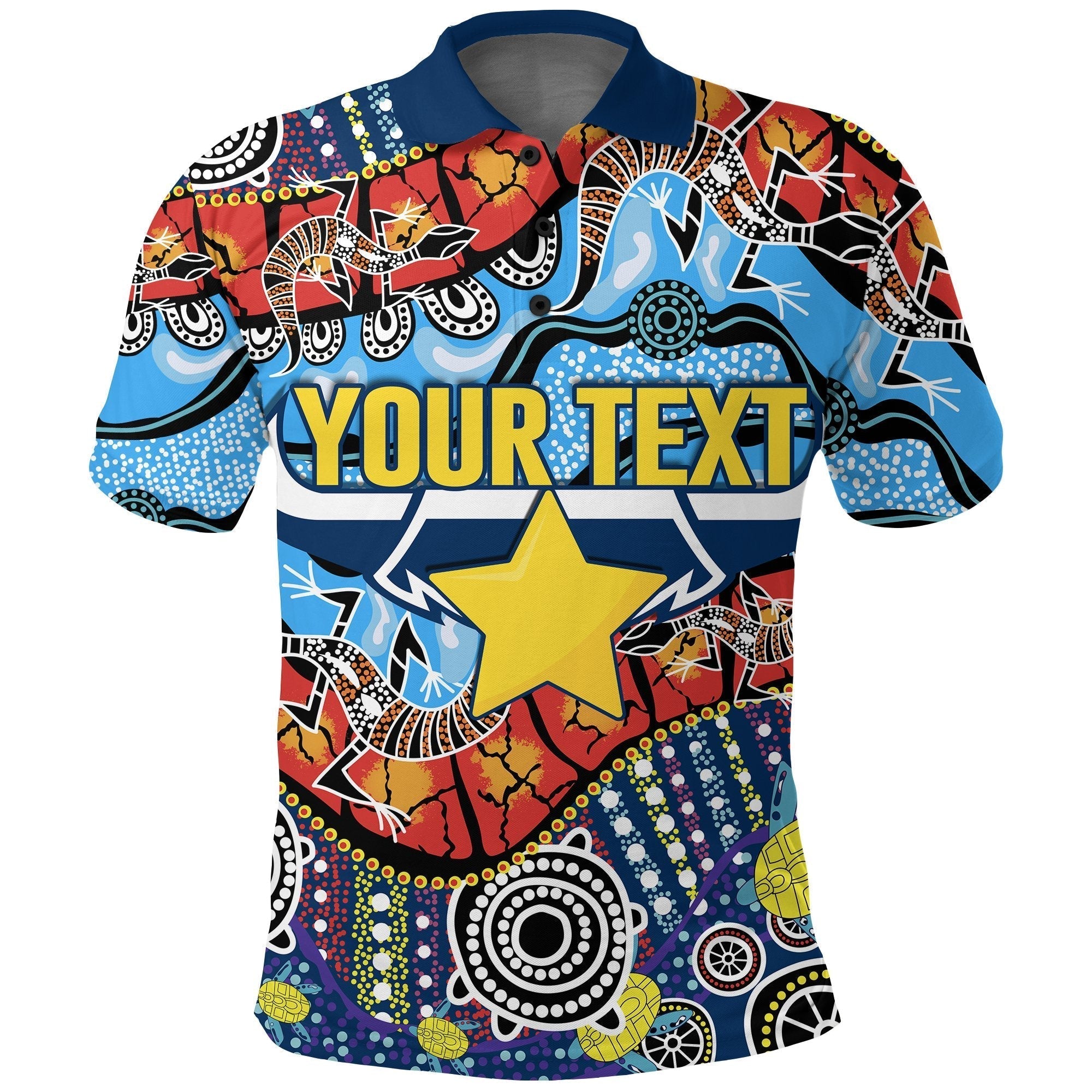 (Custom Personalised) Cowboys Indigenous Polo Shirt - Vibe Hoodie Shop