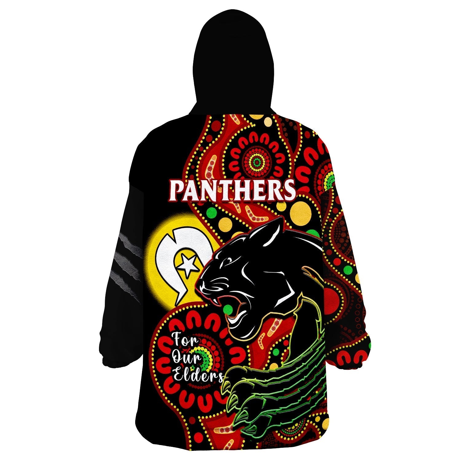 Panthers Rugby NAIDOC 2023 Wearable Blanket Hoodie For Our Elders Aboriginal - Vibe Hoodie Shop