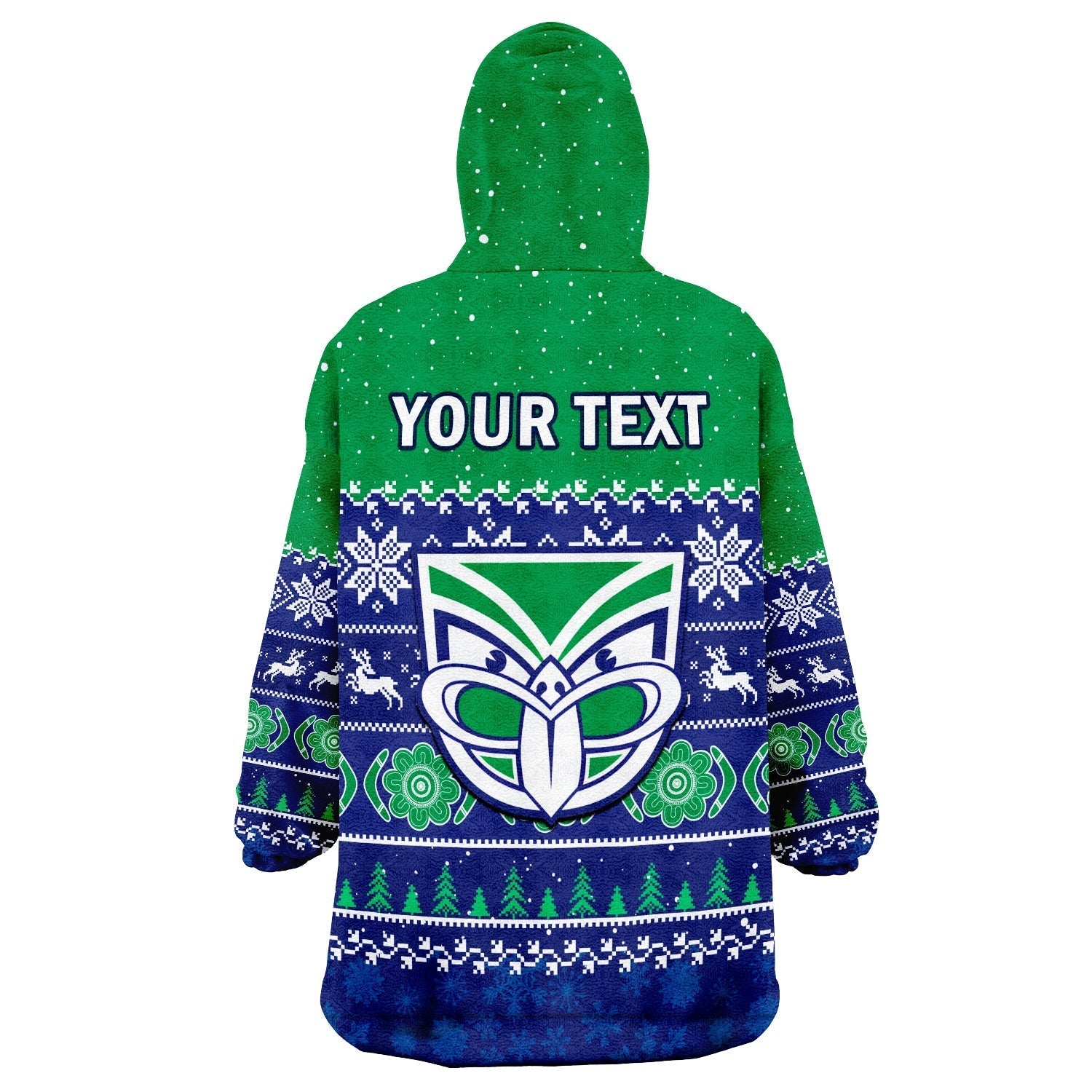 custom-personalised-warriors-rugby-wearable-blanket-hoodie-new-zealand-indigenous-merry-christmas