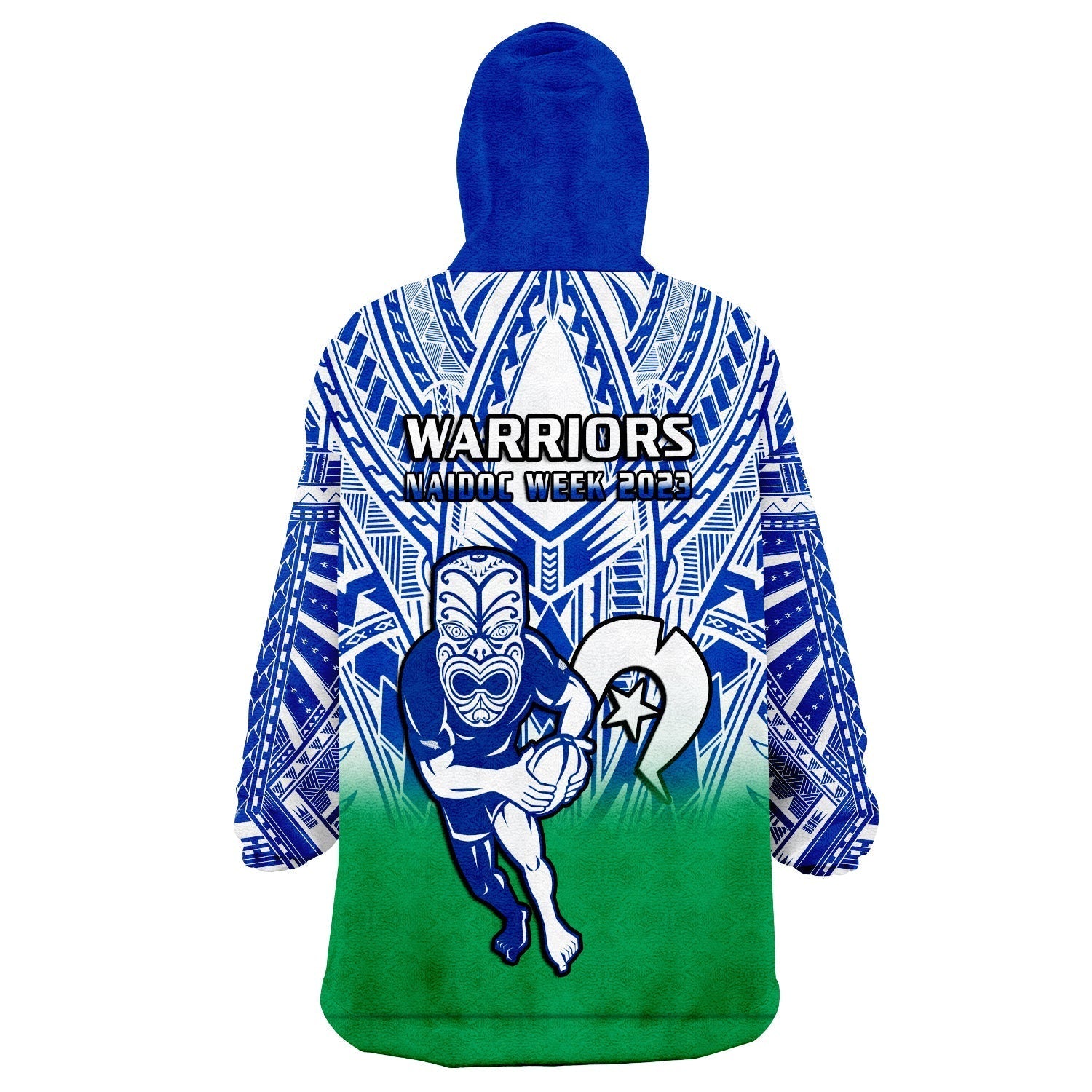 warriors-rugby-naidoc-2023-wearable-blanket-hoodie-new-zealand-tiki-for-our-elders