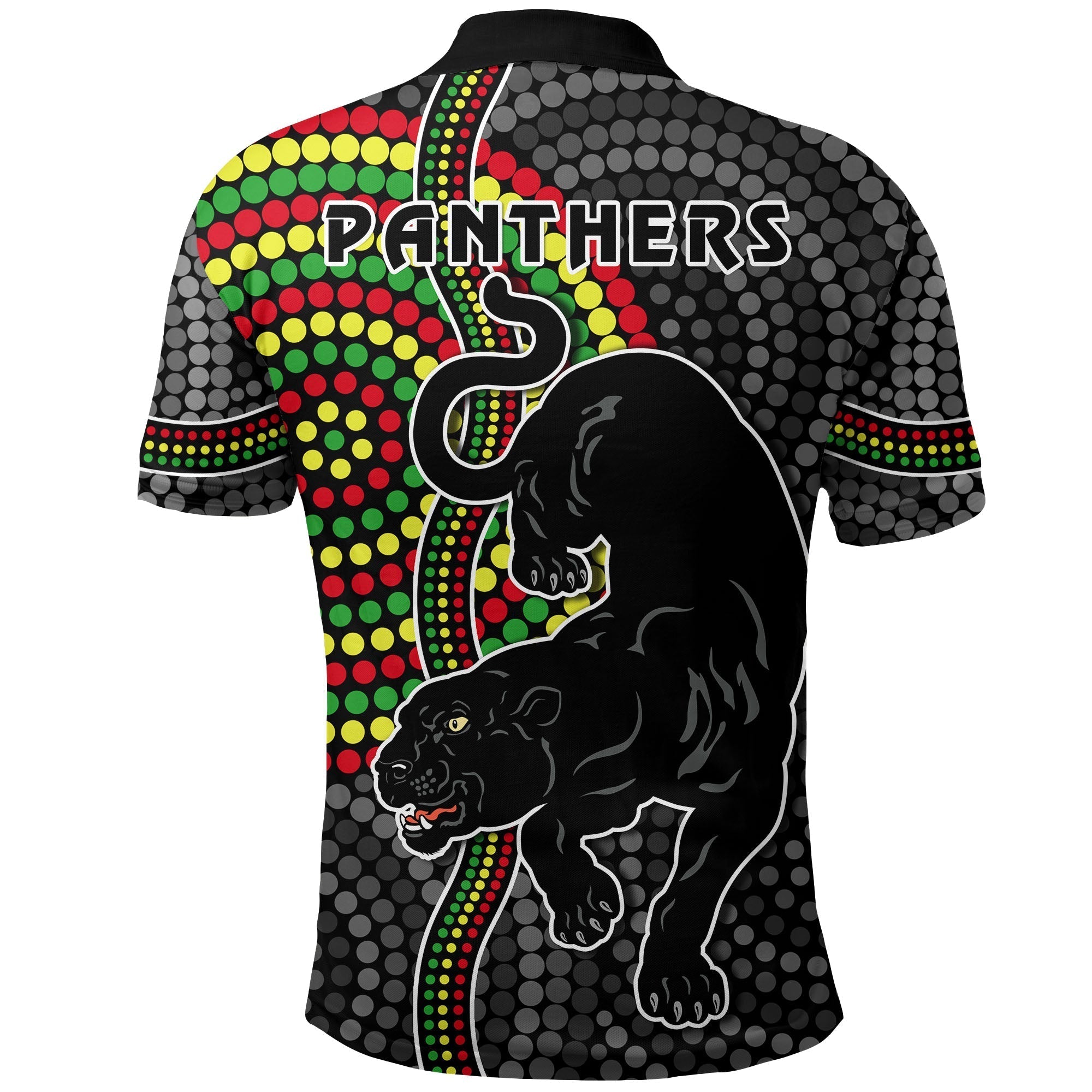 (Custom Personalised) Panthers Polo Shirt Simple Wild Indigenous - Vibe Hoodie Shop