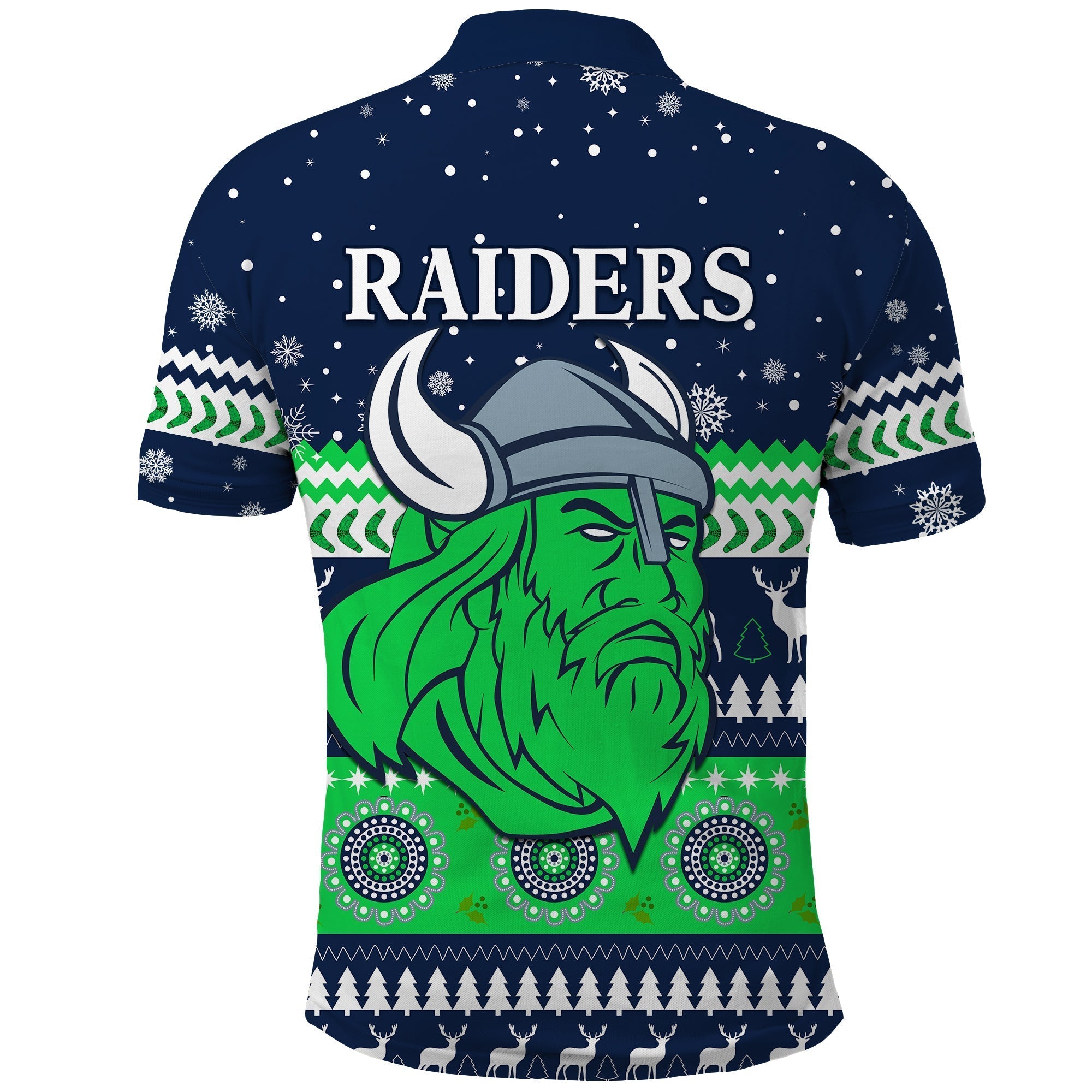 Raiders Polo Shirt Canberra Merry Christmas The Milk - Vibe Hoodie Shop