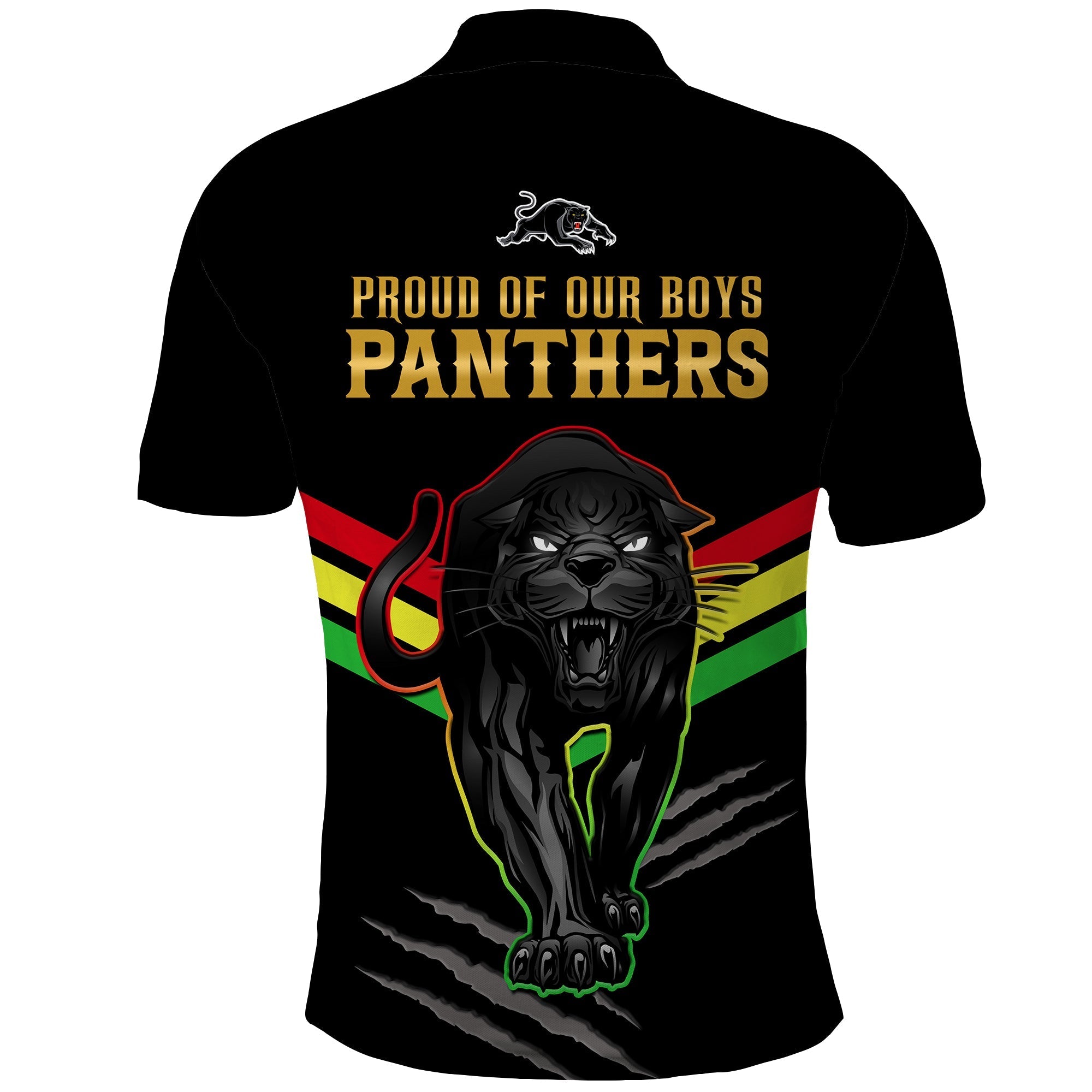 Panthers Rugby Polo Shirt Premiers 2023 Proud Black - Vibe Hoodie Shop