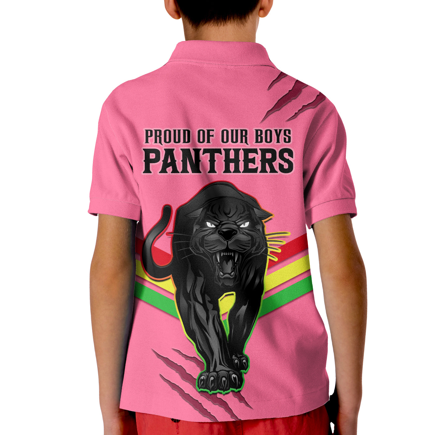 Panthers Rugby Polo Shirt Premiers 2023 Proud Pink - Vibe Hoodie Shop