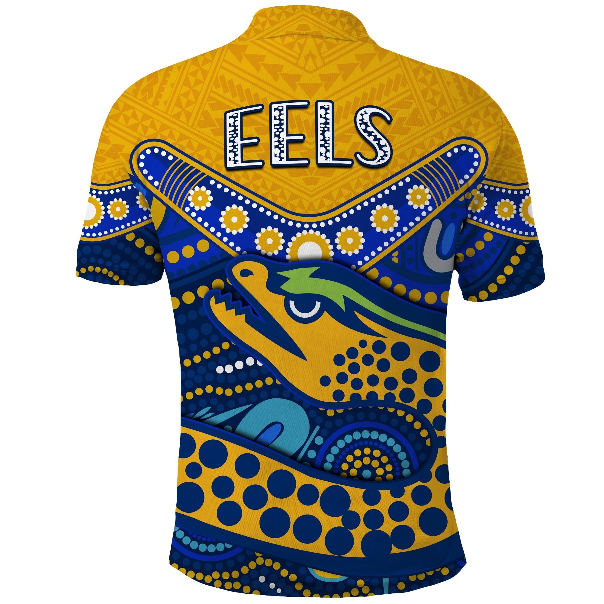 Eels Rugby Polo Shirt Aboriginal and Polynesia Parramatta - Vibe Hoodie Shop
