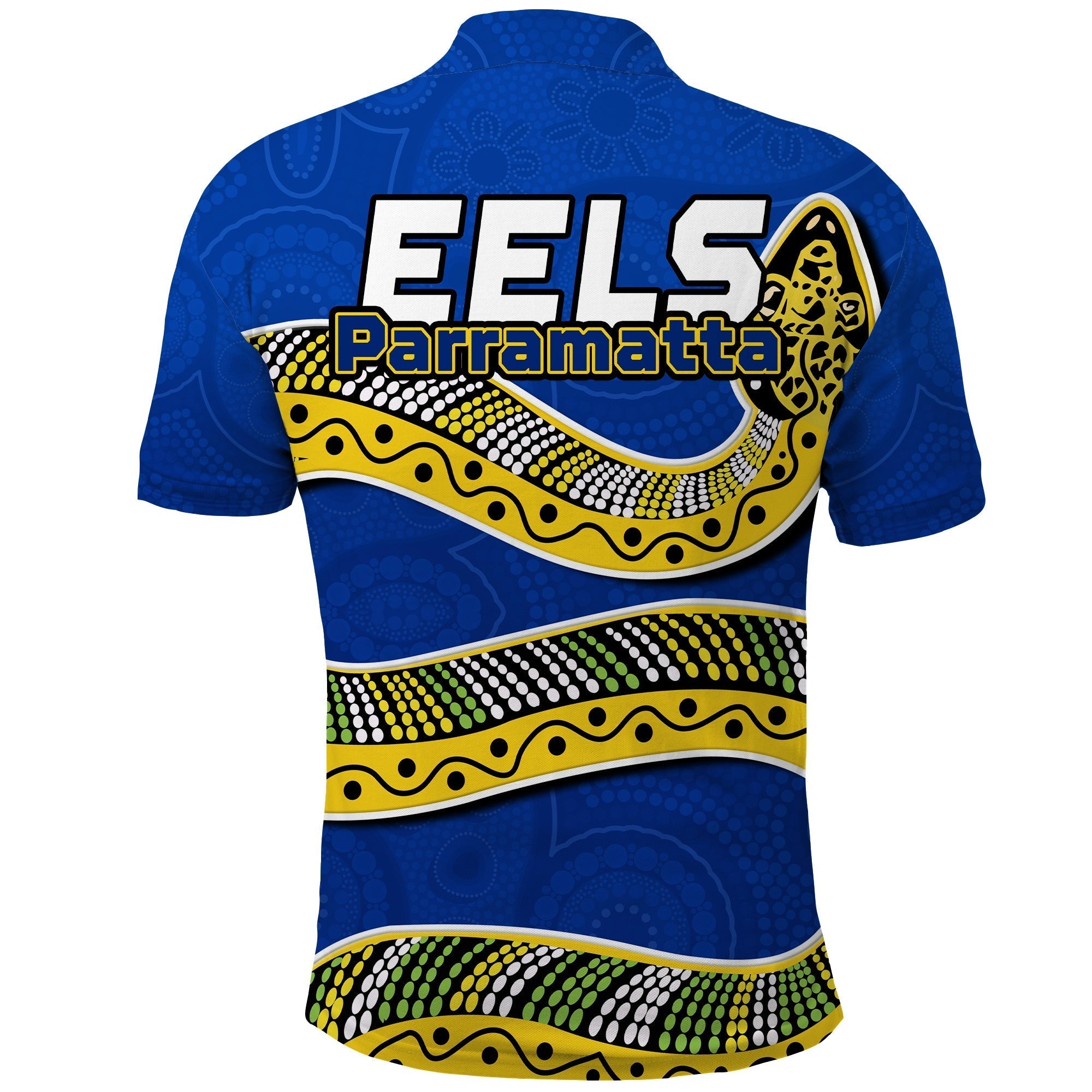 Eels Rugby Polo Shirt Aboriginal Art Simple Style - Vibe Hoodie Shop