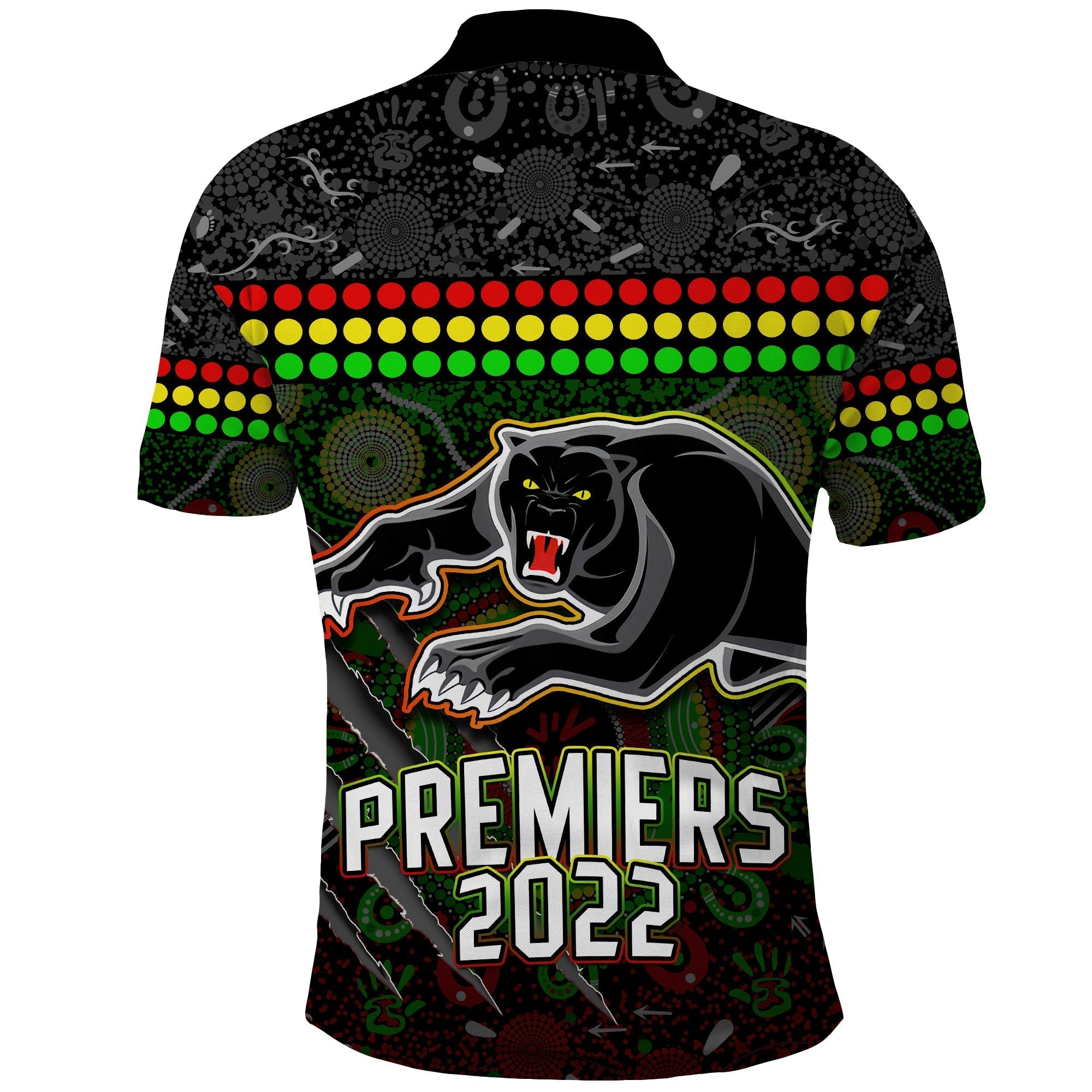 Panthers Polo Shirt Premiers 2022 Aboriginal - Vibe Hoodie Shop