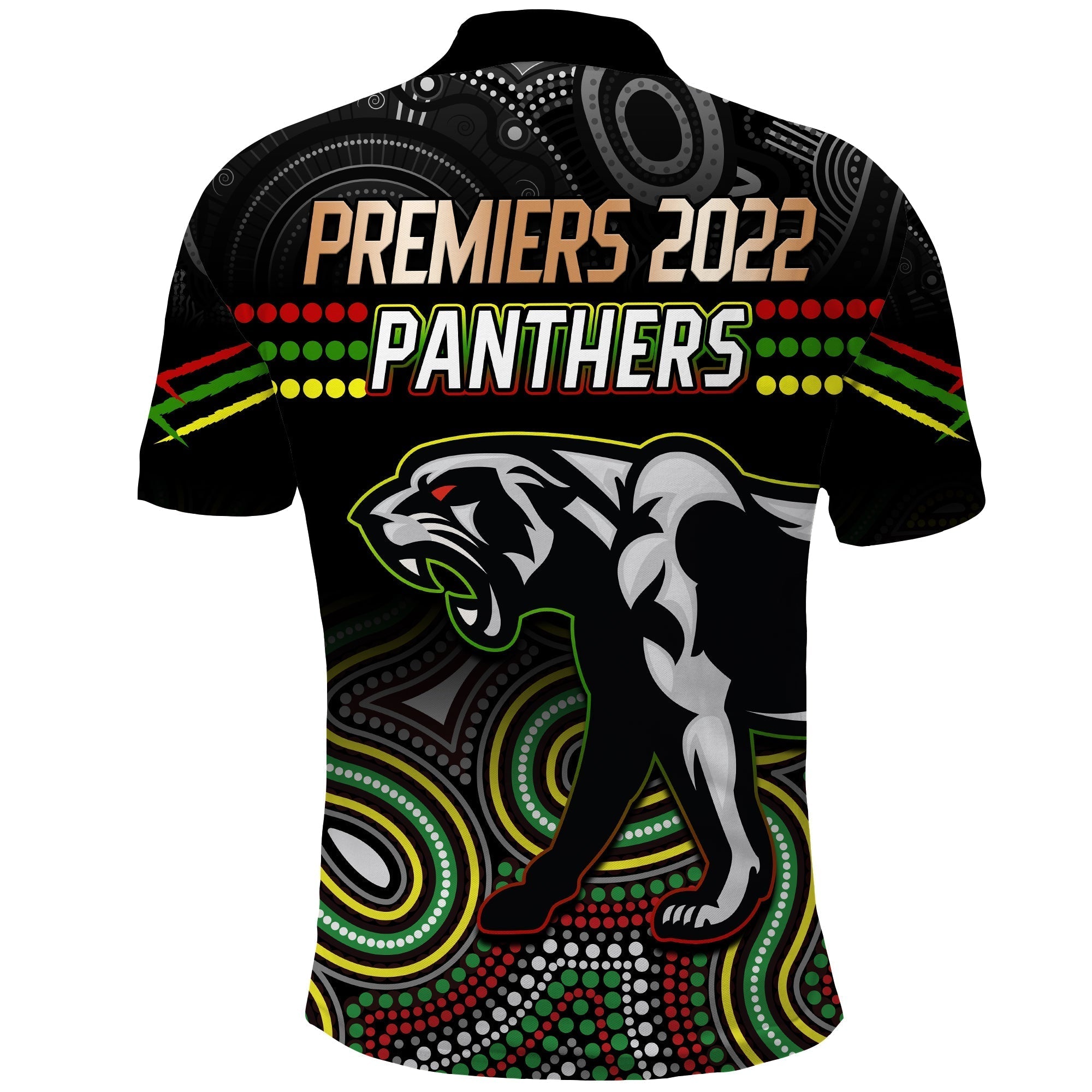 Panthers Rugby Polo Shirt Premiers 2022 Back to Back Champions - Vibe Hoodie Shop