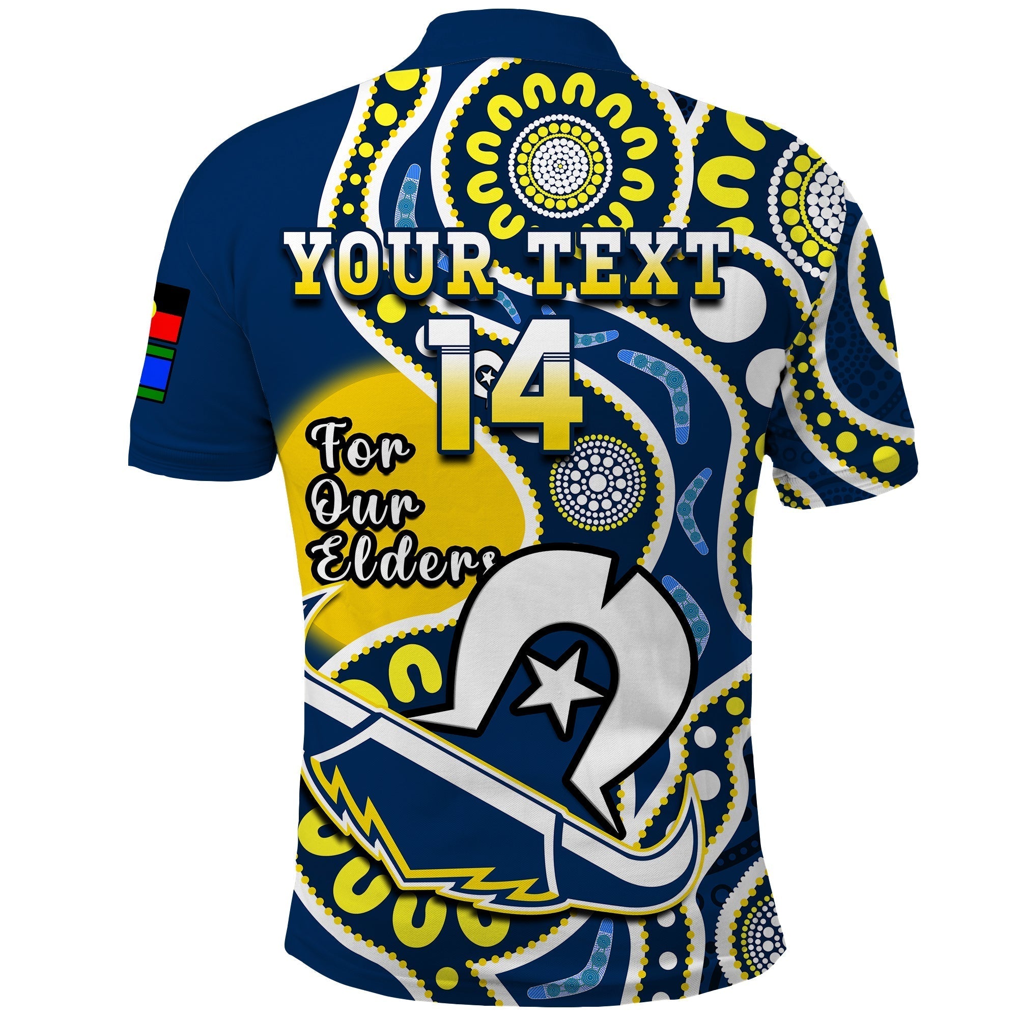 (Custom Text And Number) Cowboys Rugby NAIDOC 2023 Polo Shirt For Our Elders Aboriginal - Vibe Hoodie Shop