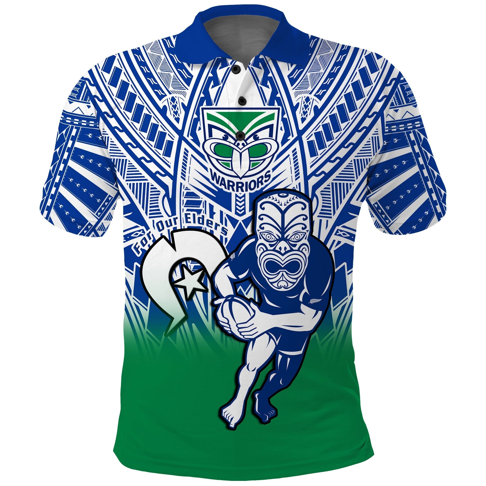 custom-text-and-number-warriors-rugby-naidoc-2023-polo-shirt-new-zealand-tiki-for-our-elders