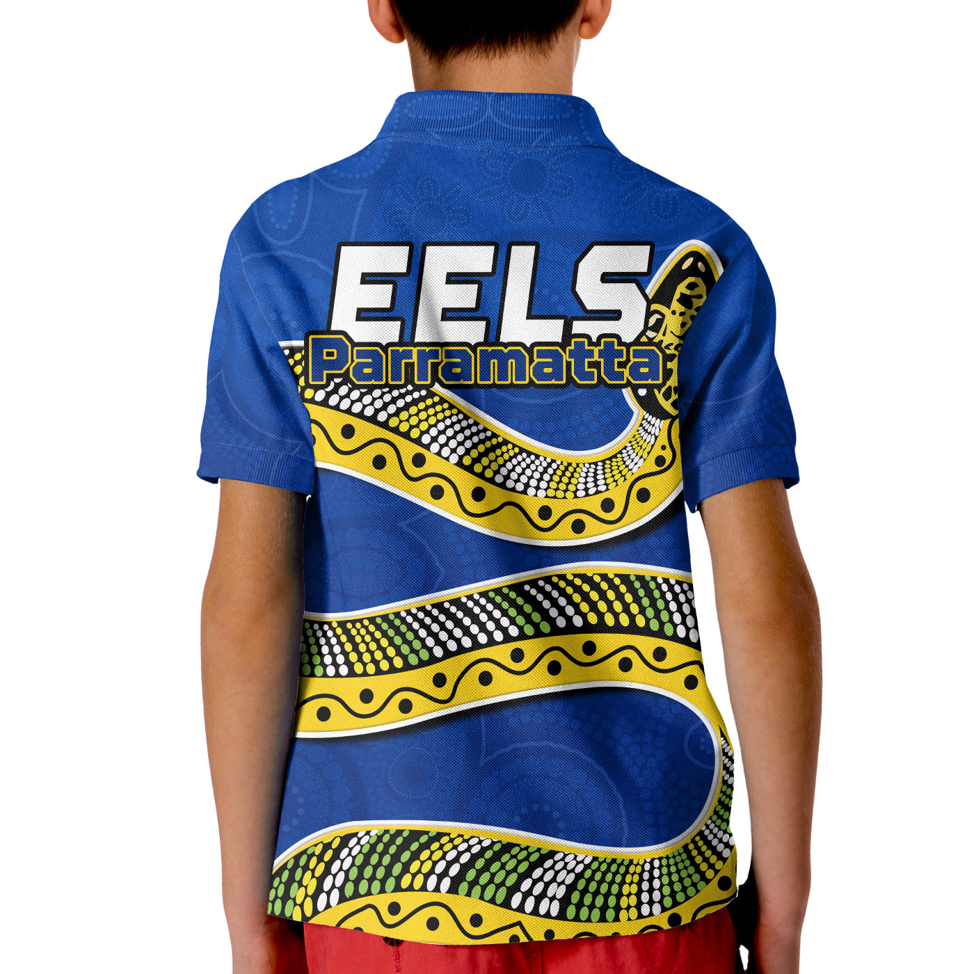 Eels Rugby Polo Shirt Aboriginal Art Simple Style - Vibe Hoodie Shop