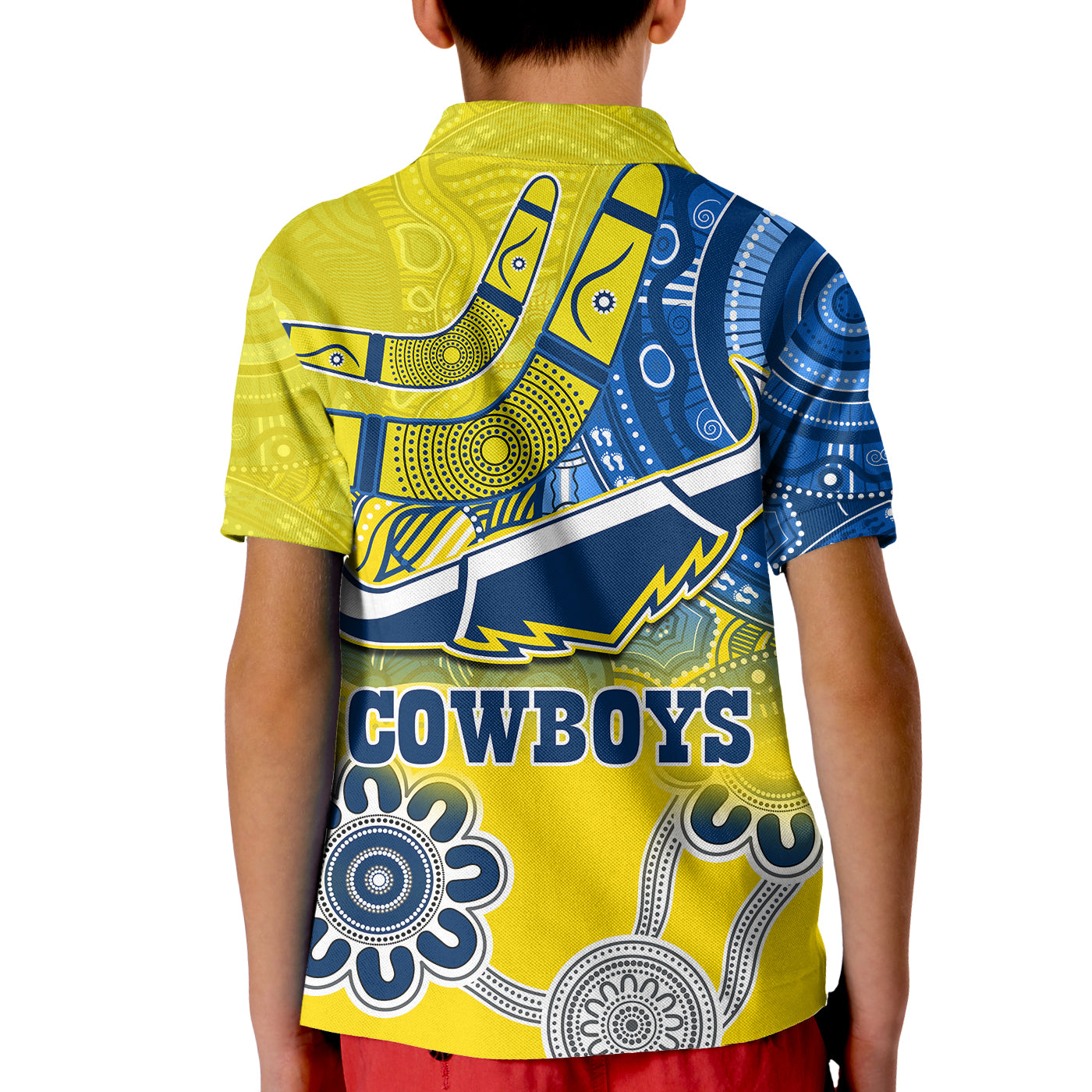Cowboys Rugby Polo Shirt Aboriginal Boomerang Go Premiers North Queensland - Vibe Hoodie Shop