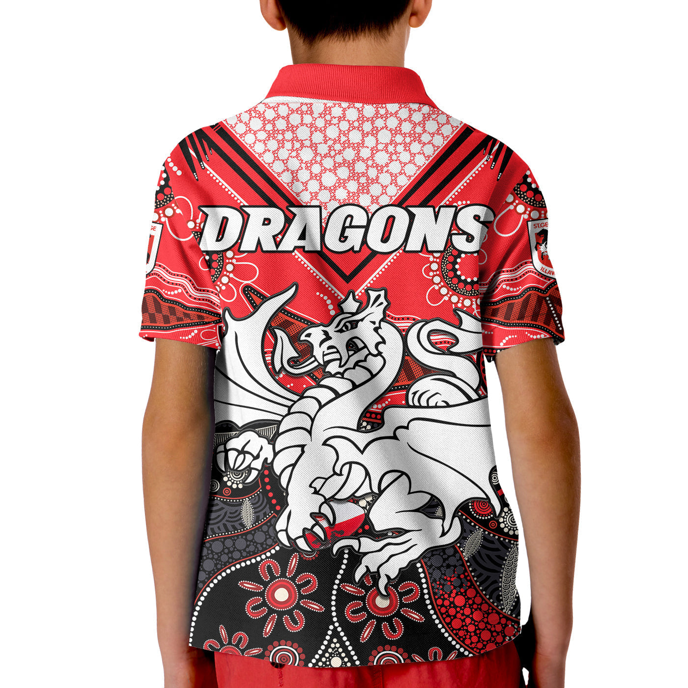 dragons-rugby-polo-shirt-kid-indigenous-pattern-artsy-version