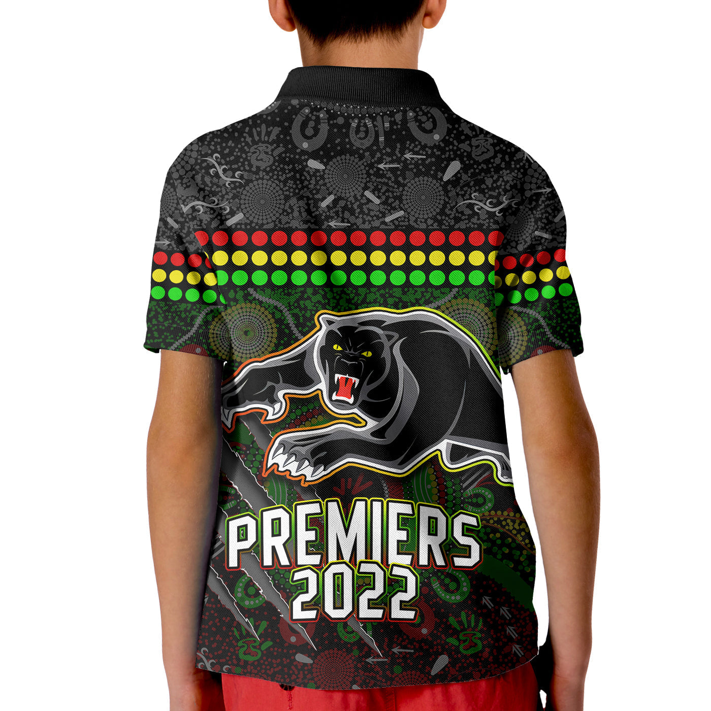 Panthers Polo Shirt Premiers 2022 Aboriginal - Vibe Hoodie Shop