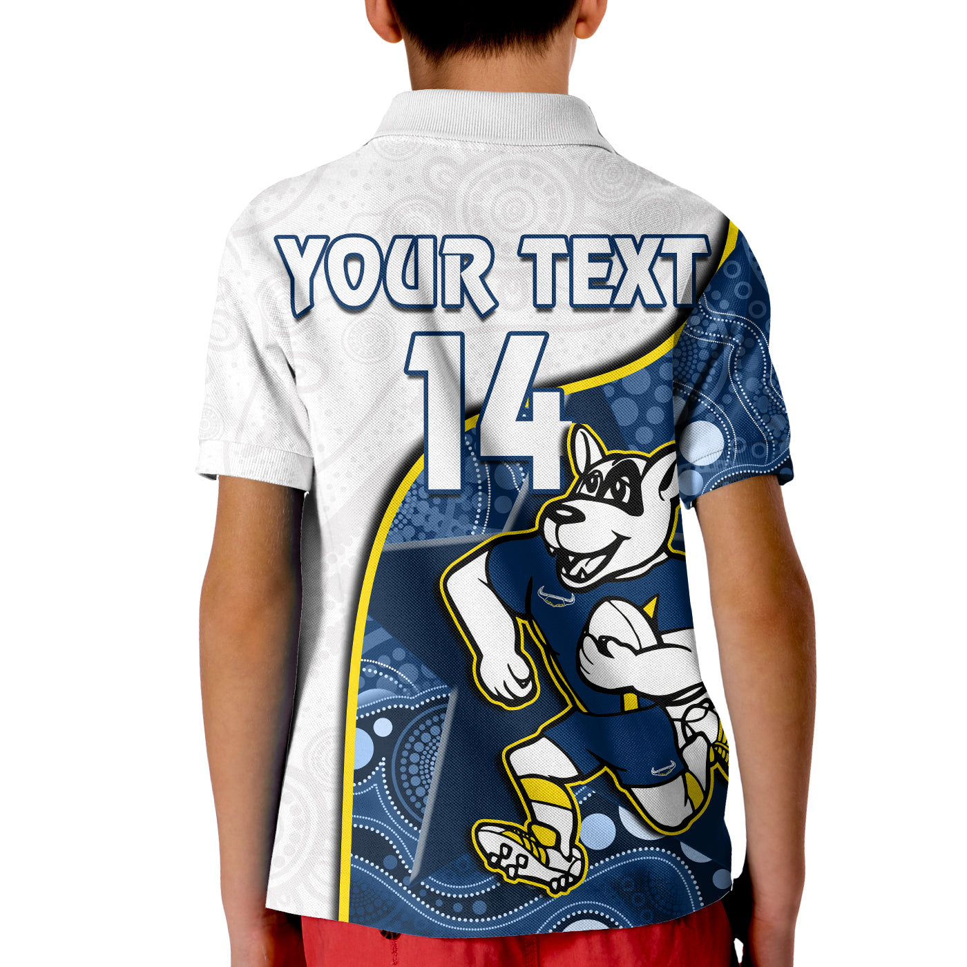 (Custom Text And Number) Cowboys Rugby Polo Shirt Macost Indigenous Pattern 2022 Premiers - Vibe Hoodie Shop