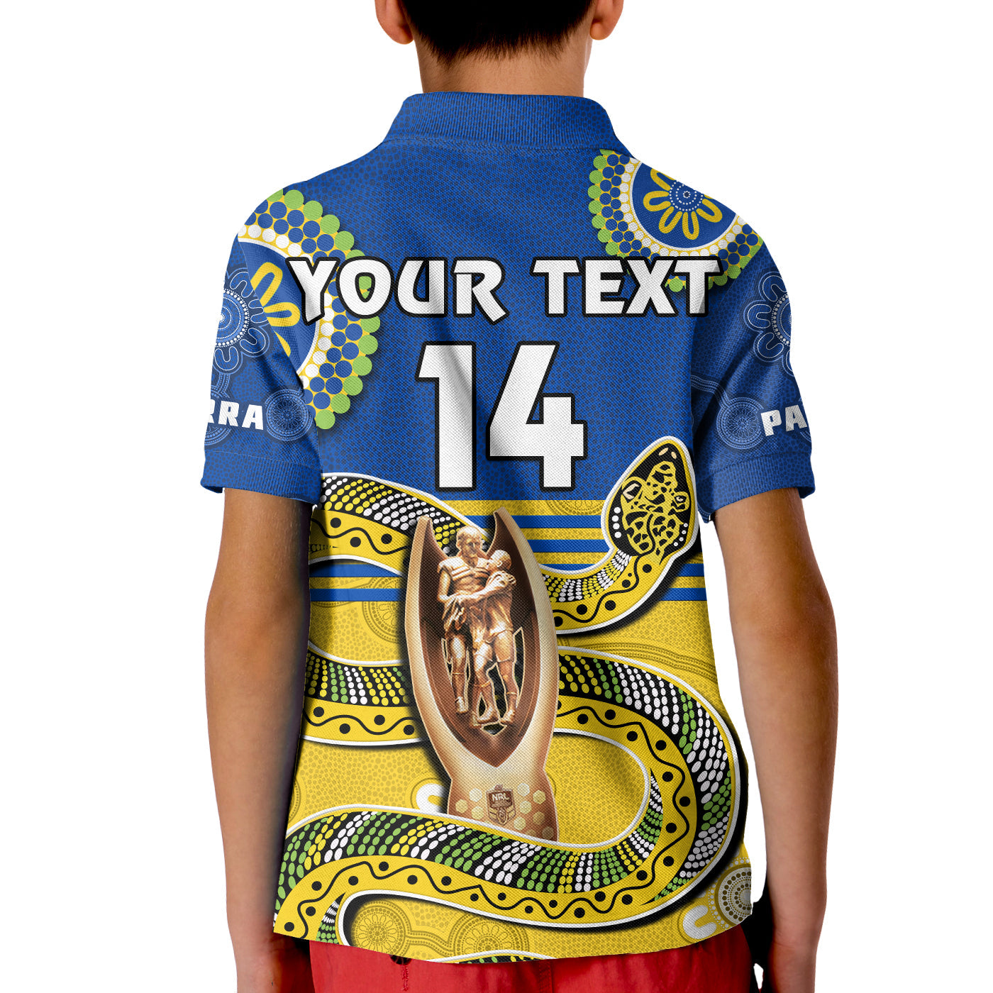 (Custom Text And Number) Eels Rugby Polo Shirt Parra 2022 Indigenous Proud Premiers - Vibe Hoodie Shop