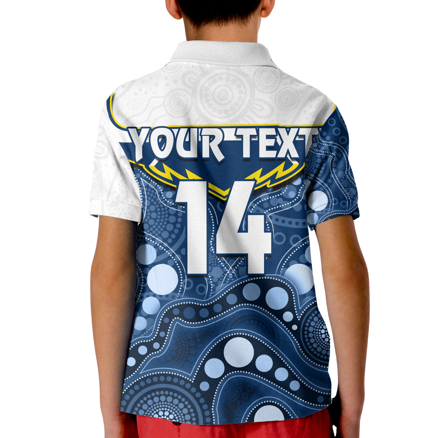 (Custom Text And Number) Cowboys Rugby Polo Shirt Indigenous Pattern 2022 Premiers Sporty Style - Vibe Hoodie Shop