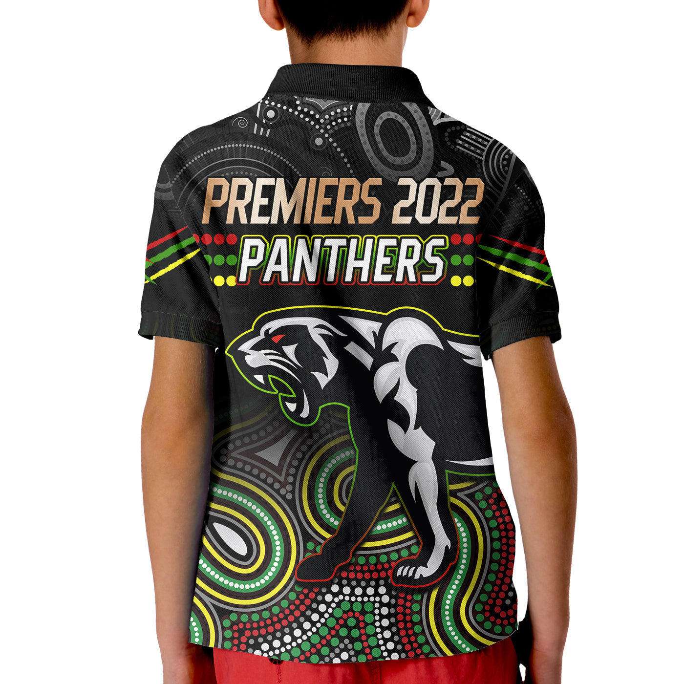 Panthers Rugby Polo Shirt Premiers 2022 Back to Back Champions - Vibe Hoodie Shop