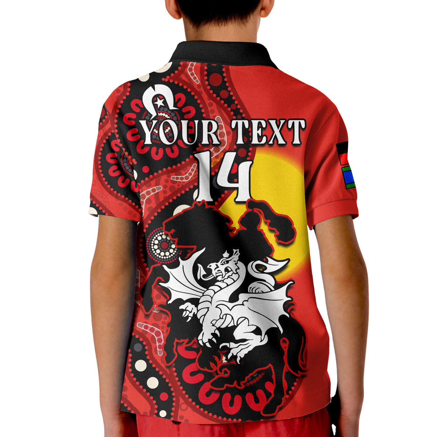 custom-text-and-number-dragons-rugby-naidoc-2023-polo-shirt-kid-for-our-elders-aboriginal