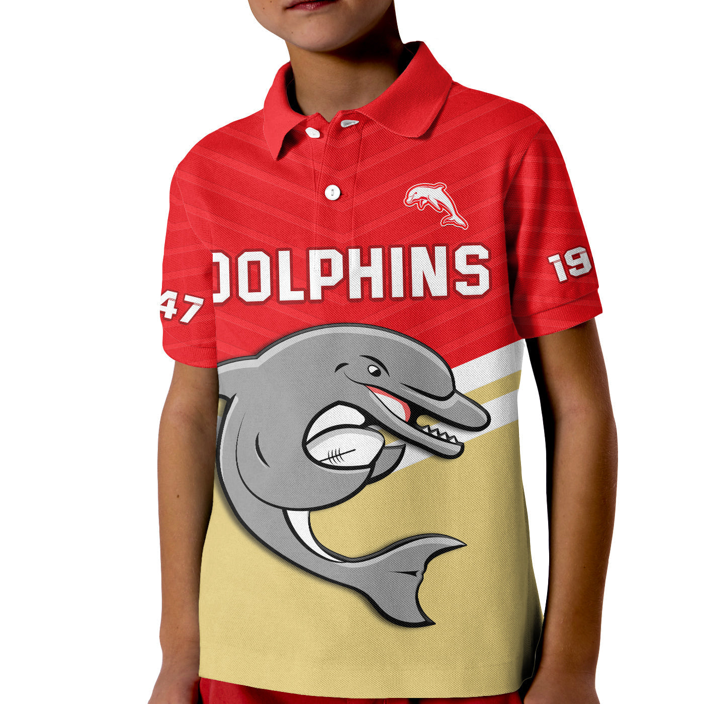 dolphins-rugby-polo-shirt-kid-sporty-style-ver01