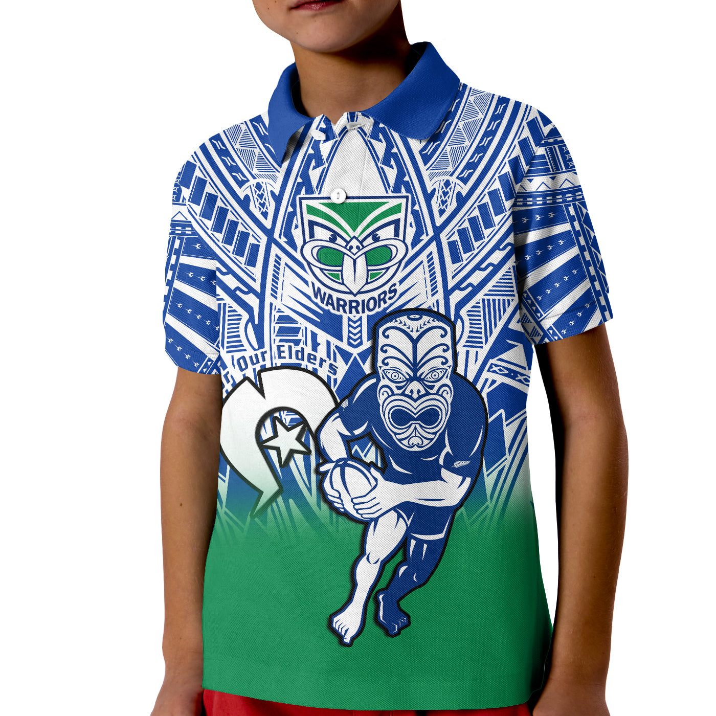 custom-text-and-number-warriors-rugby-naidoc-2023-polo-shirt-new-zealand-tiki-for-our-elders