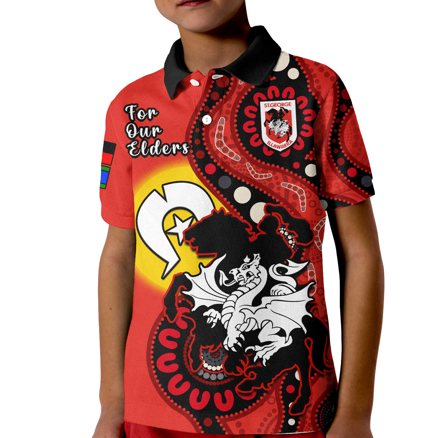 custom-text-and-number-dragons-rugby-naidoc-2023-polo-shirt-kid-for-our-elders-aboriginal