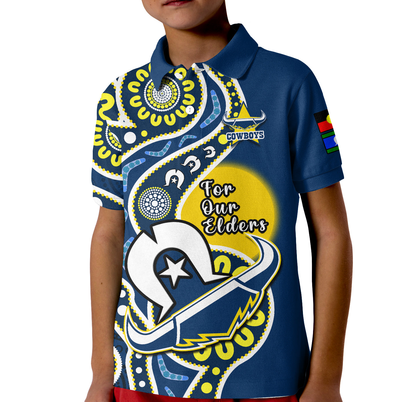 Cowboys Rugby NAIDOC 2023 Polo Shirt For Our Elders Aboriginal - Vibe Hoodie Shop