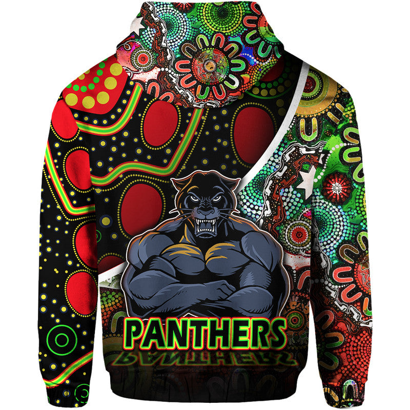 Penrith Panthers Zip Up And Pullover Hoodie Strong Panthers Legend With Special Aboriginal Style LT9 - Vibe Hoodie Shop