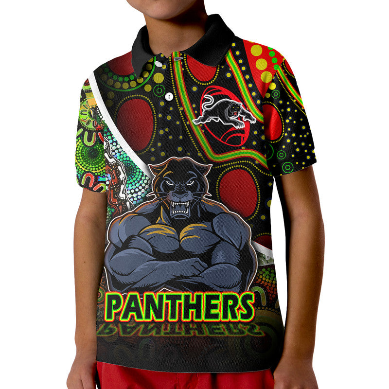 (Custom Personalised) Penrith Panthers Polo Shirt Strong Panthers Legend With Special Aboriginal Style LT9 - Vibe Hoodie Shop