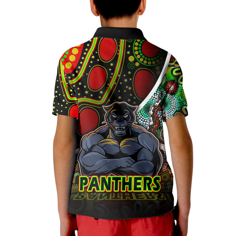 Penrith Panthers Polo Shirt Strong Panthers Legend With Special Aboriginal Style LT9 - Vibe Hoodie Shop