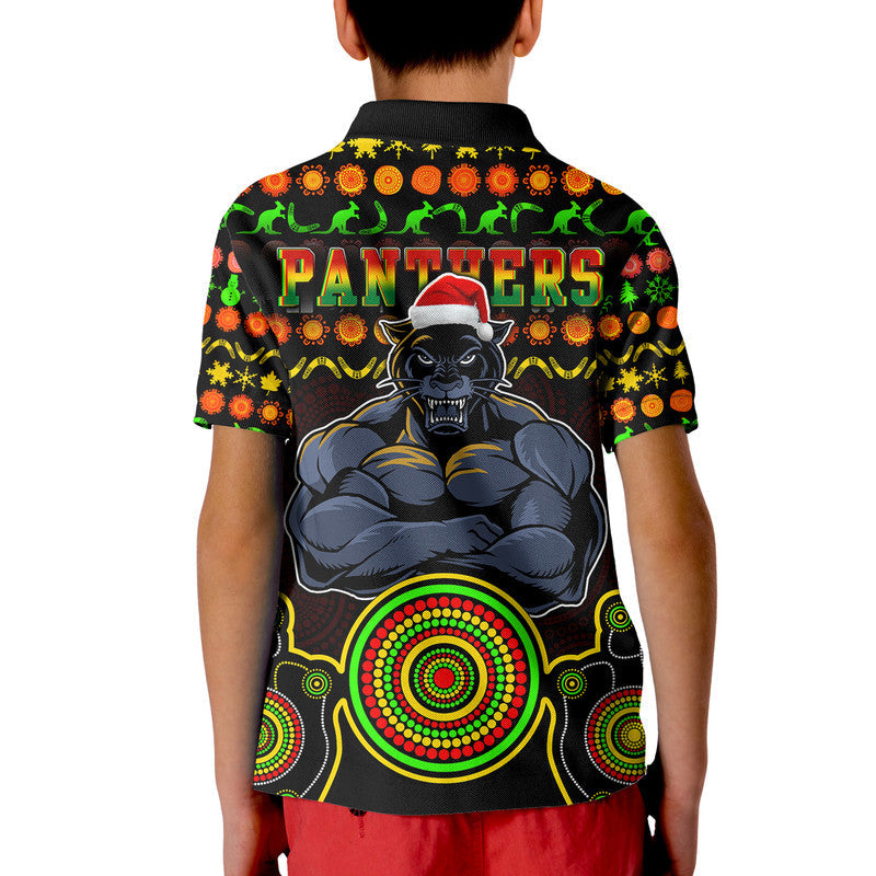 Panthers Christmas Vibe With Aboriginal Dot Panting Style Polo Shirt LT9 - Vibe Hoodie Shop