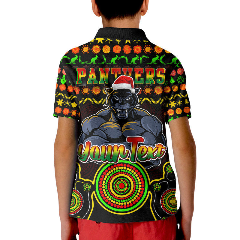 Custom Personalised Panthers Christmas Vibe With Aboriginal Dot Panting Style Polo Shirt LT9 - Vibe Hoodie Shop