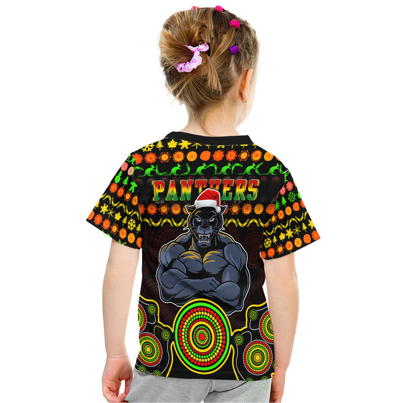 Panthers Christmas Vibe With Aboriginal Dot Panting Style T Shirt LT9 - Vibe Hoodie Shop