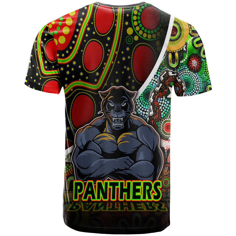 Penrith Panthers T Shirt Strong Panthers Legend With Special Aboriginal Style LT9 - Vibe Hoodie Shop